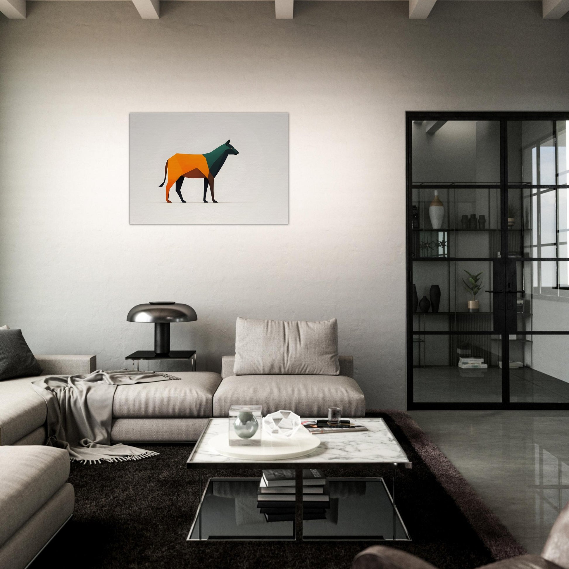 Abstract Canine - Modern Minimalist Art for Home Decor