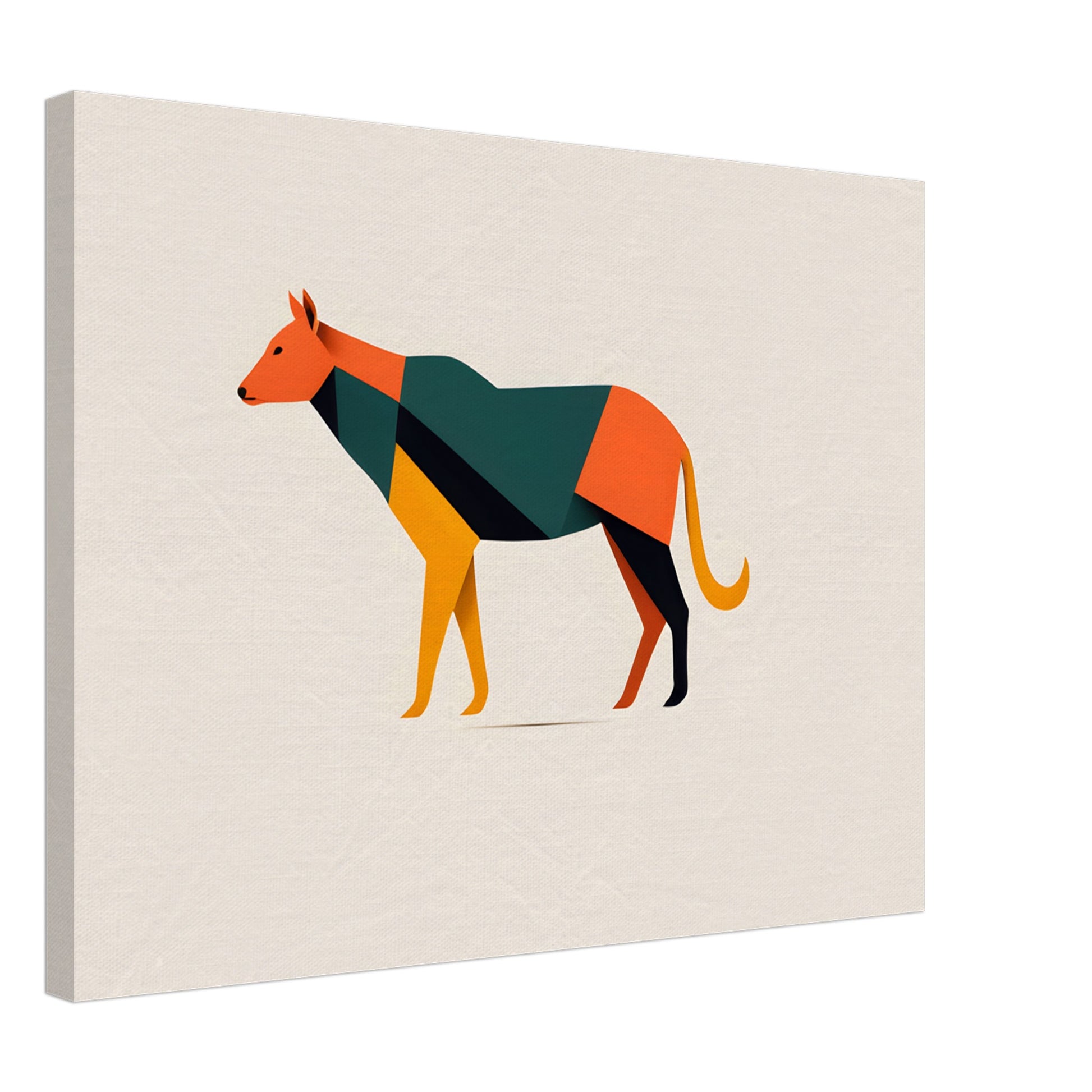 Colorful Canine - Minimalist Abstract Wall Art