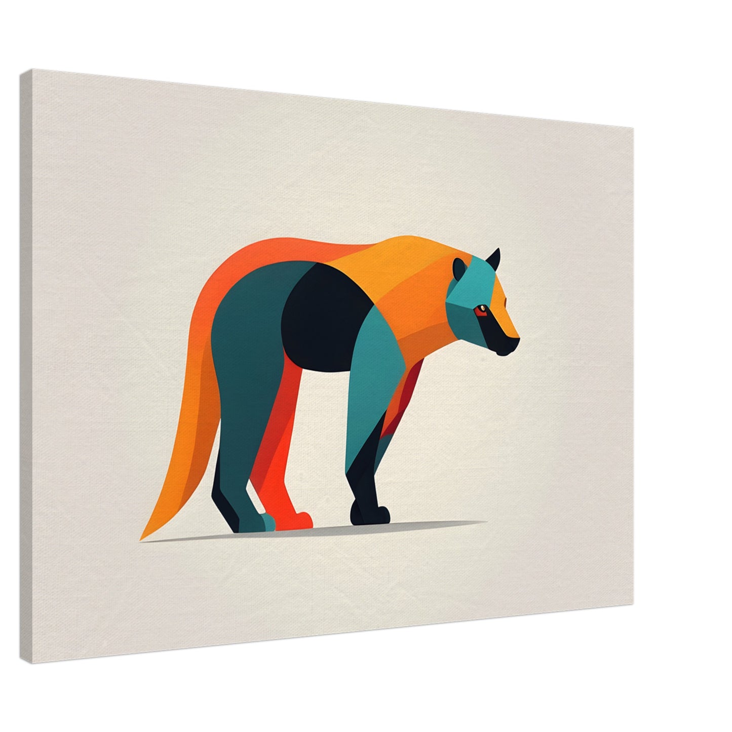 Bear Essence - Bold Minimalist Abstract Art Print