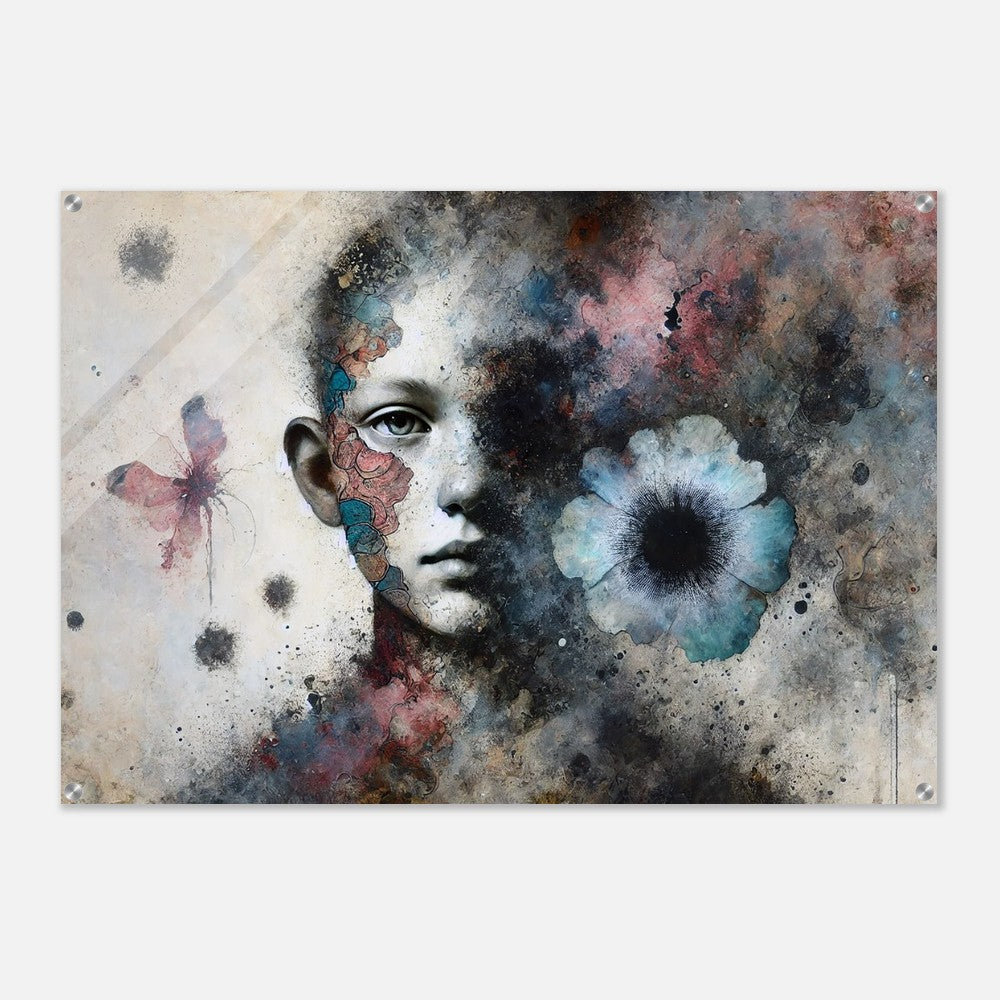 Acrylic print, plexiglass, wall art,Fading Echoes of Emotion - Wall Art - Acrylic Print