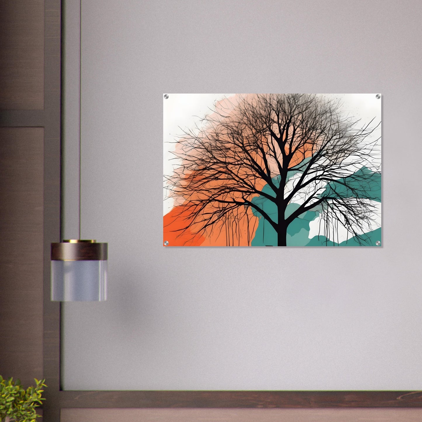 Whispering Tree - Minimalist Abstract Acrylic Wall Art