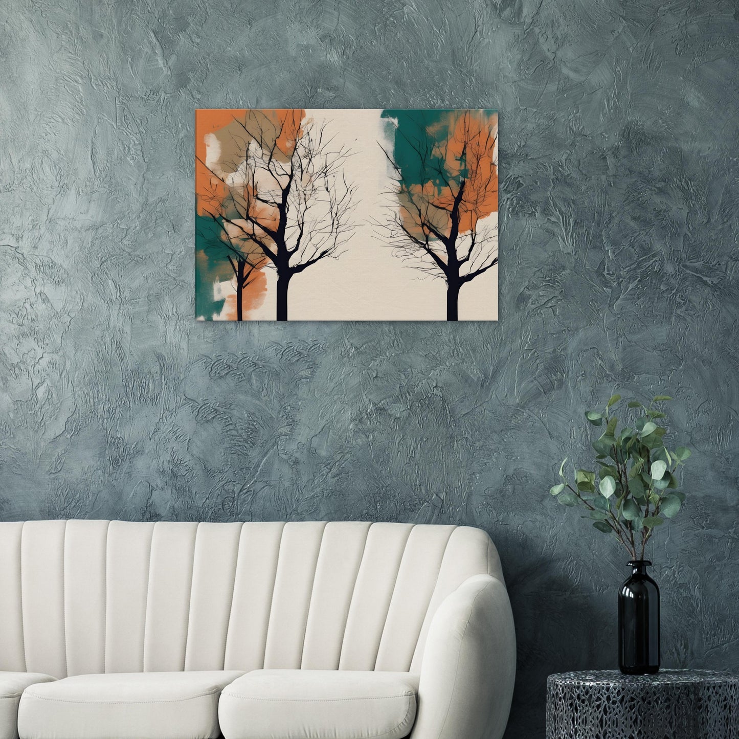 Nature's Silence - Abstract Tree Canvas Art