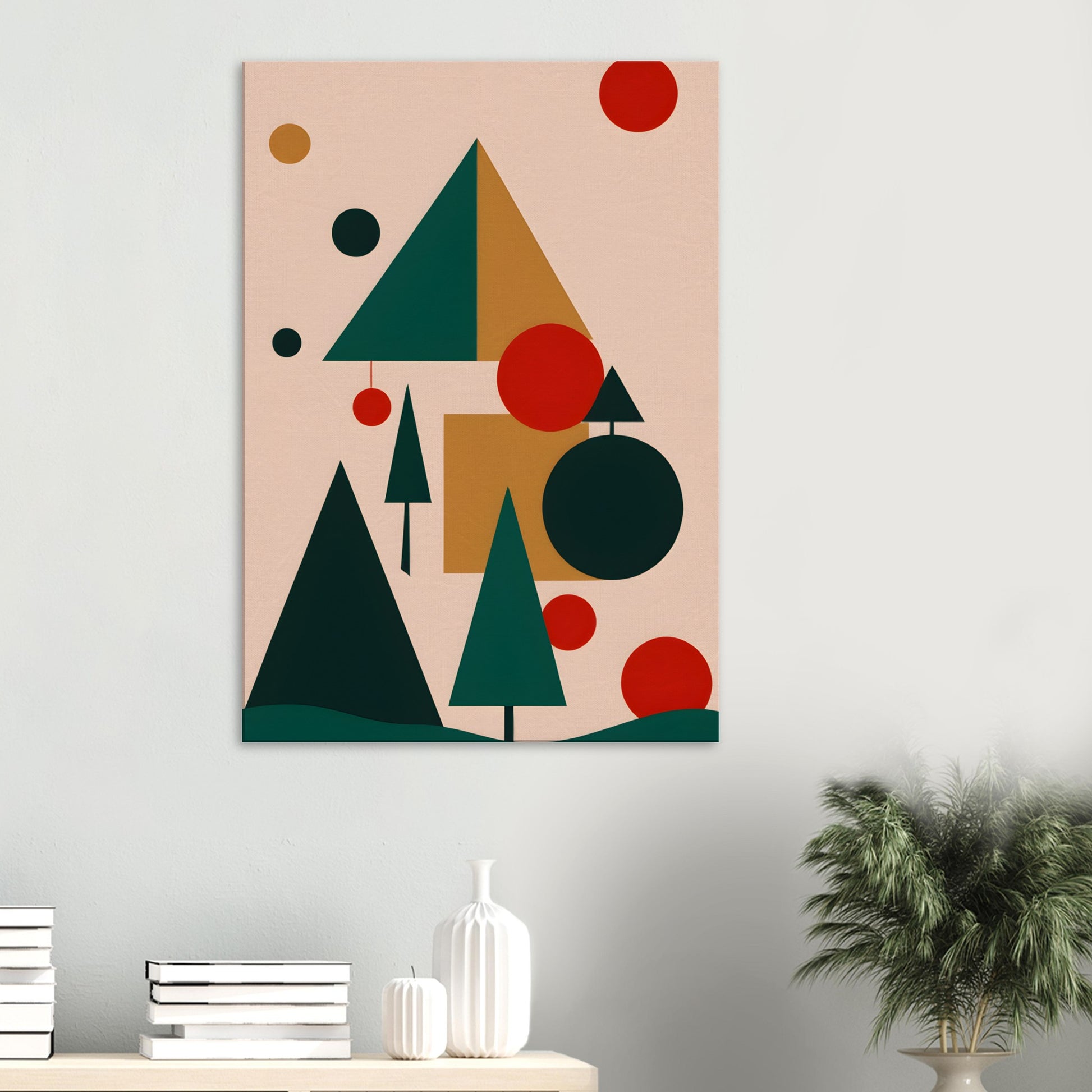 Serene Christmas - Abstract Minimalist Wall Art