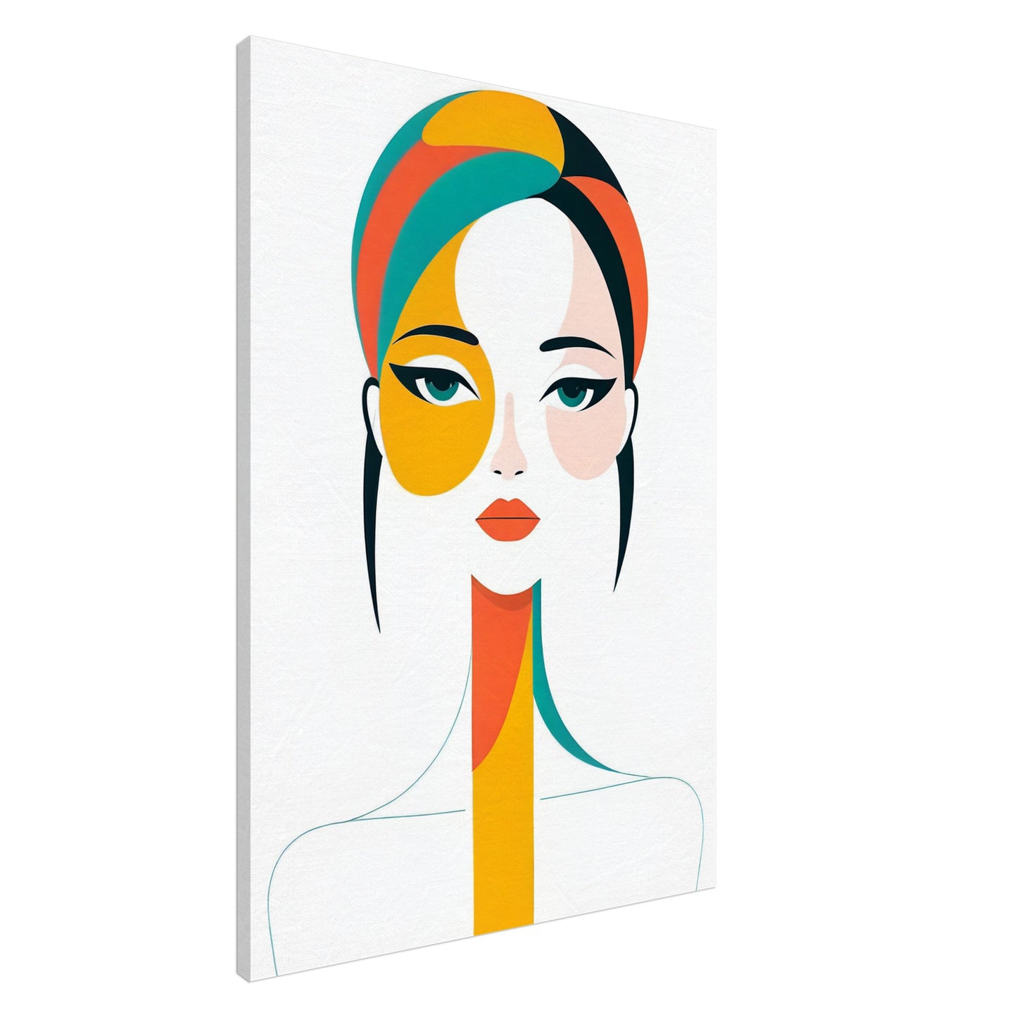 Essence - A Minimalist Abstract Portrait Canvas Print