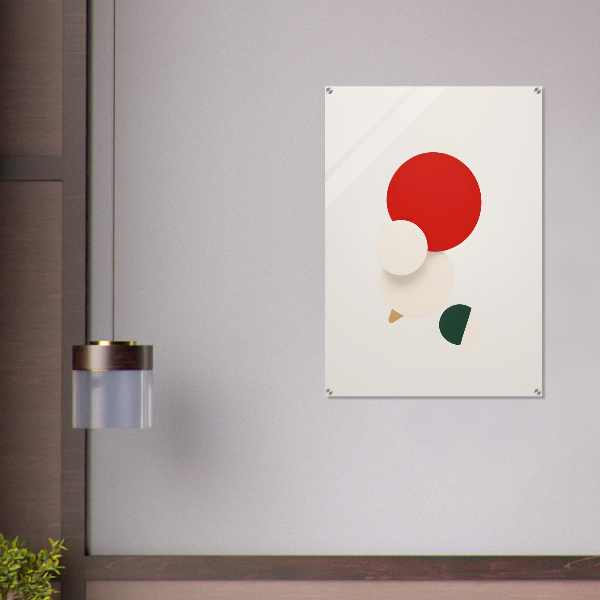 Joyful Harmony - Minimalist Abstract Christmas Art for Modern Spaces