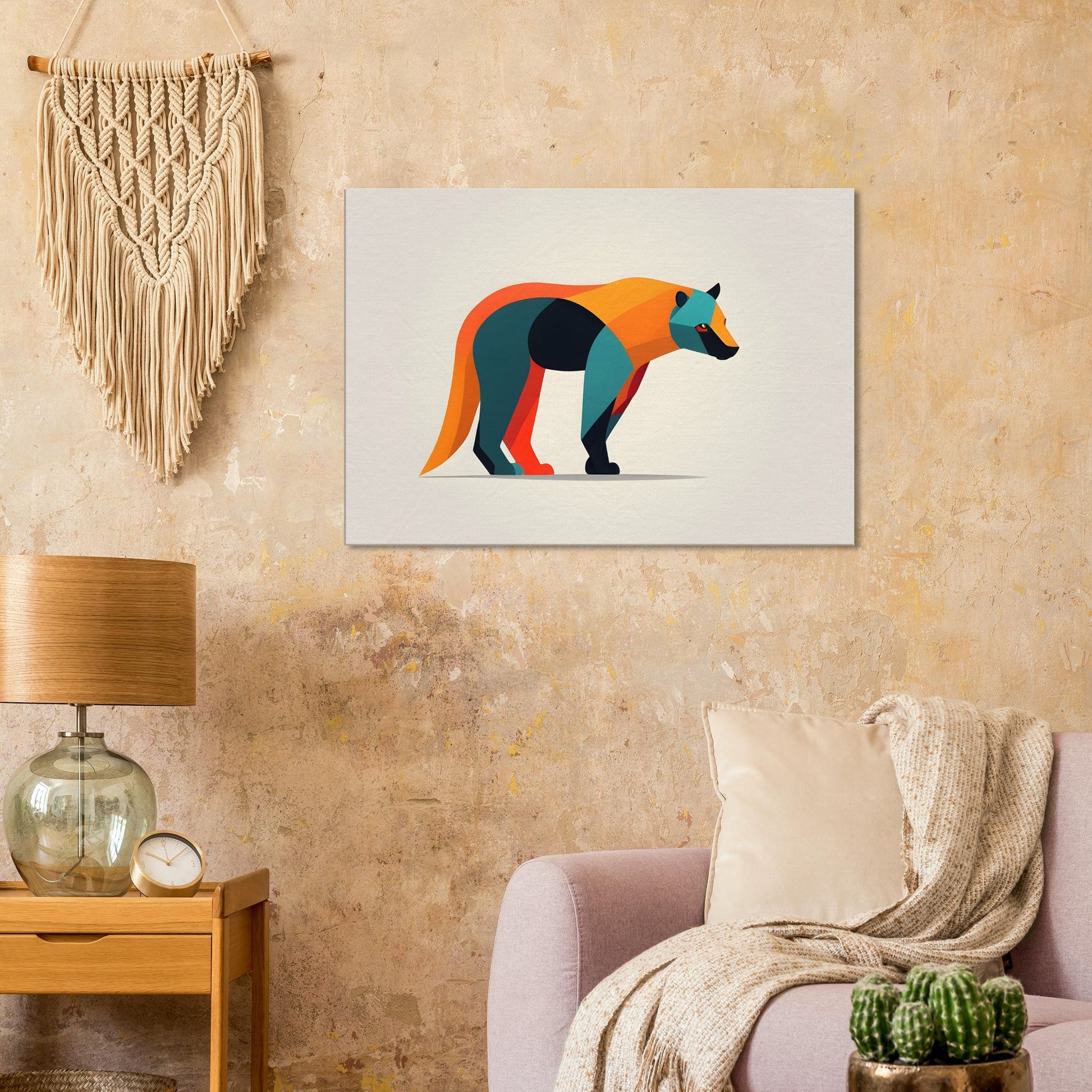 Bear Essence - Bold Minimalist Abstract Art Print