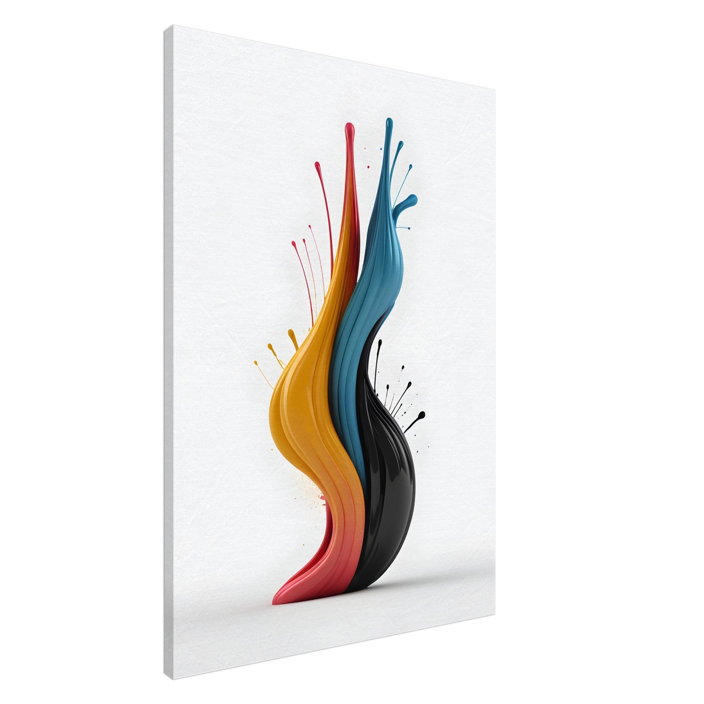 Vibrant Minimalist Abstract Canvas Print for Modern Spaces