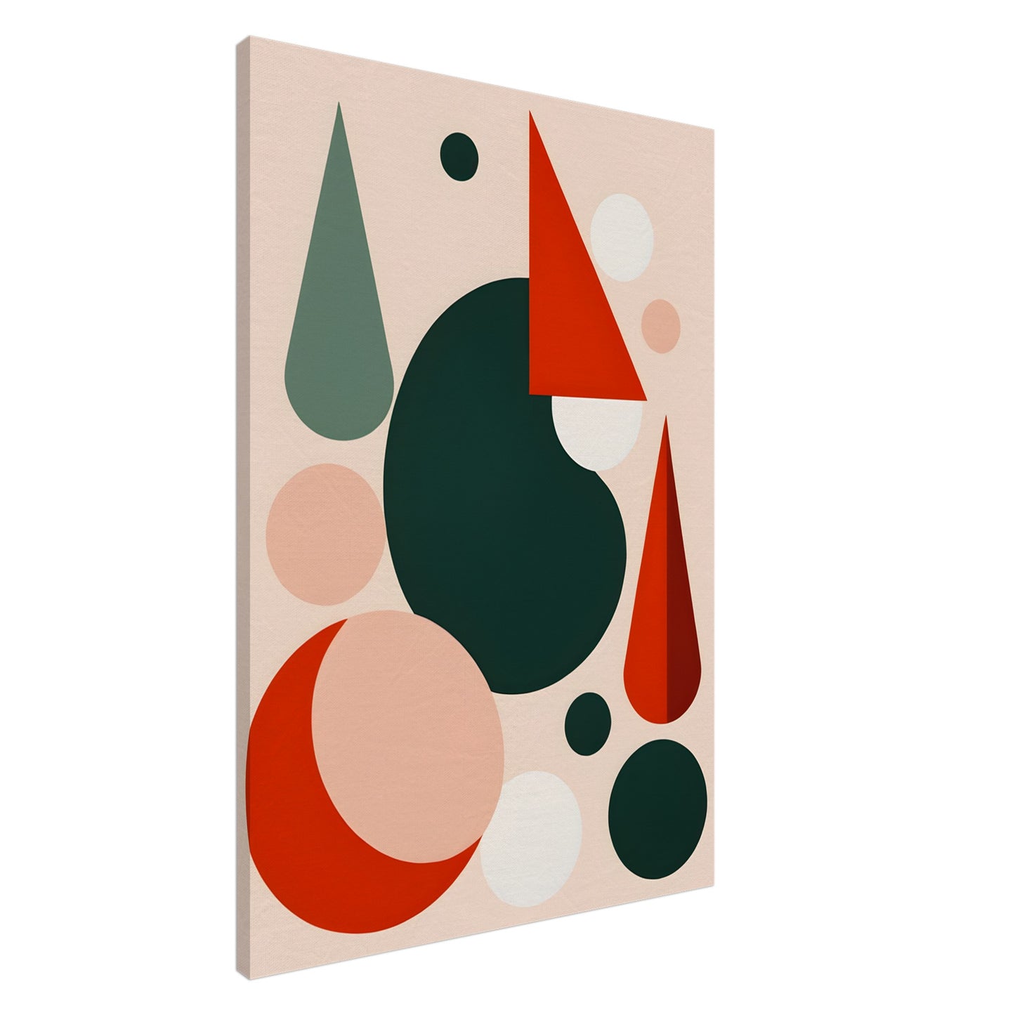 Harmony - Minimalist Christmas Abstract Wall Art Canvas