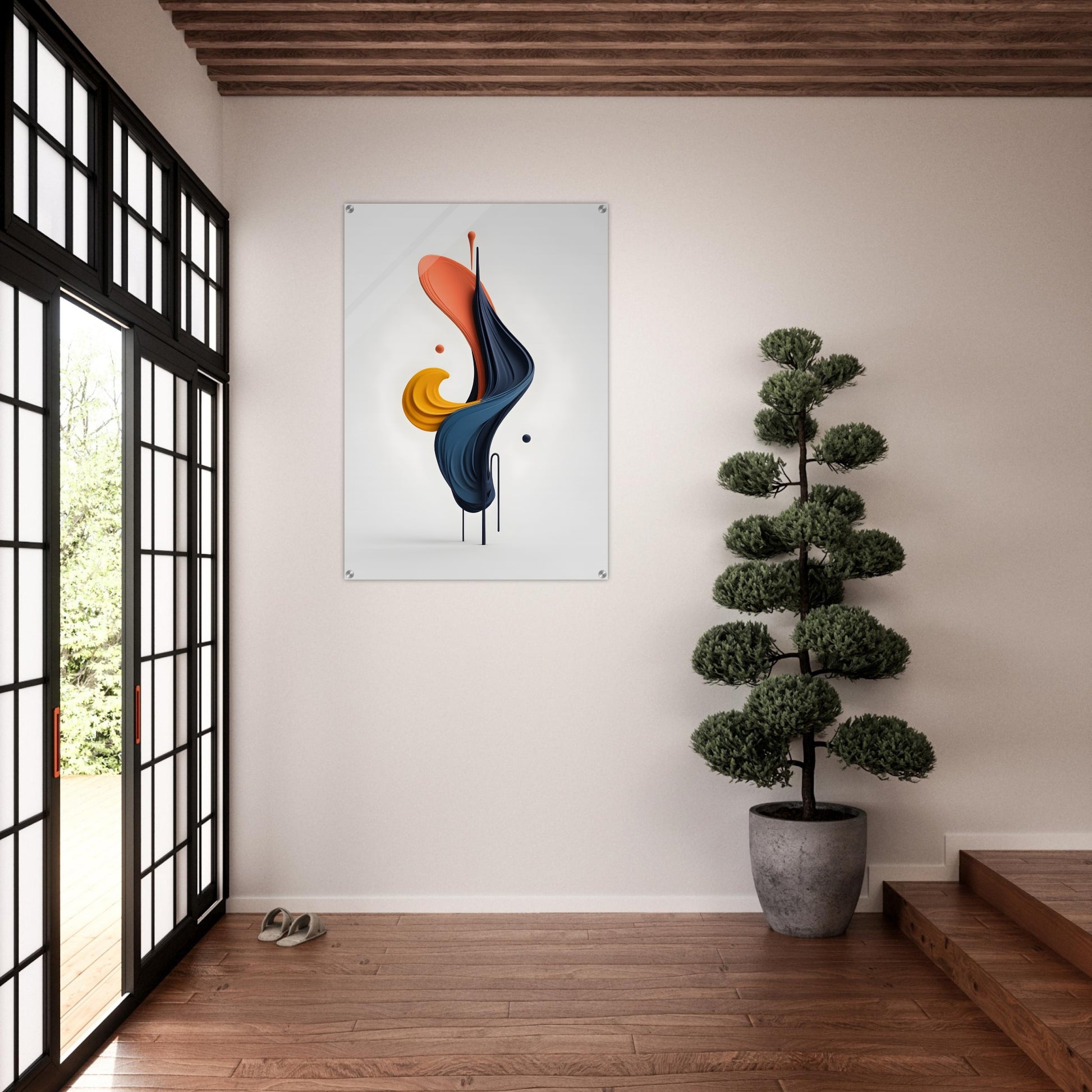 Elevate Your Space with Minimalist Abstract Acrylic Print Art