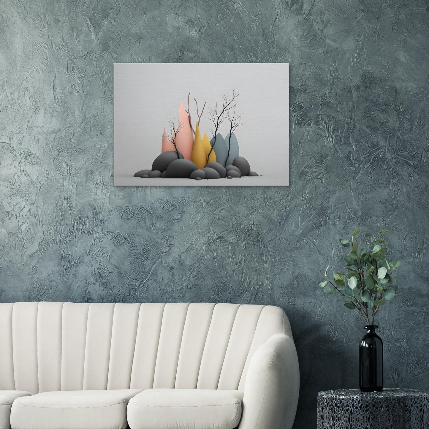 Minimalist Abstract Canvas Print - Serene Nature Scene