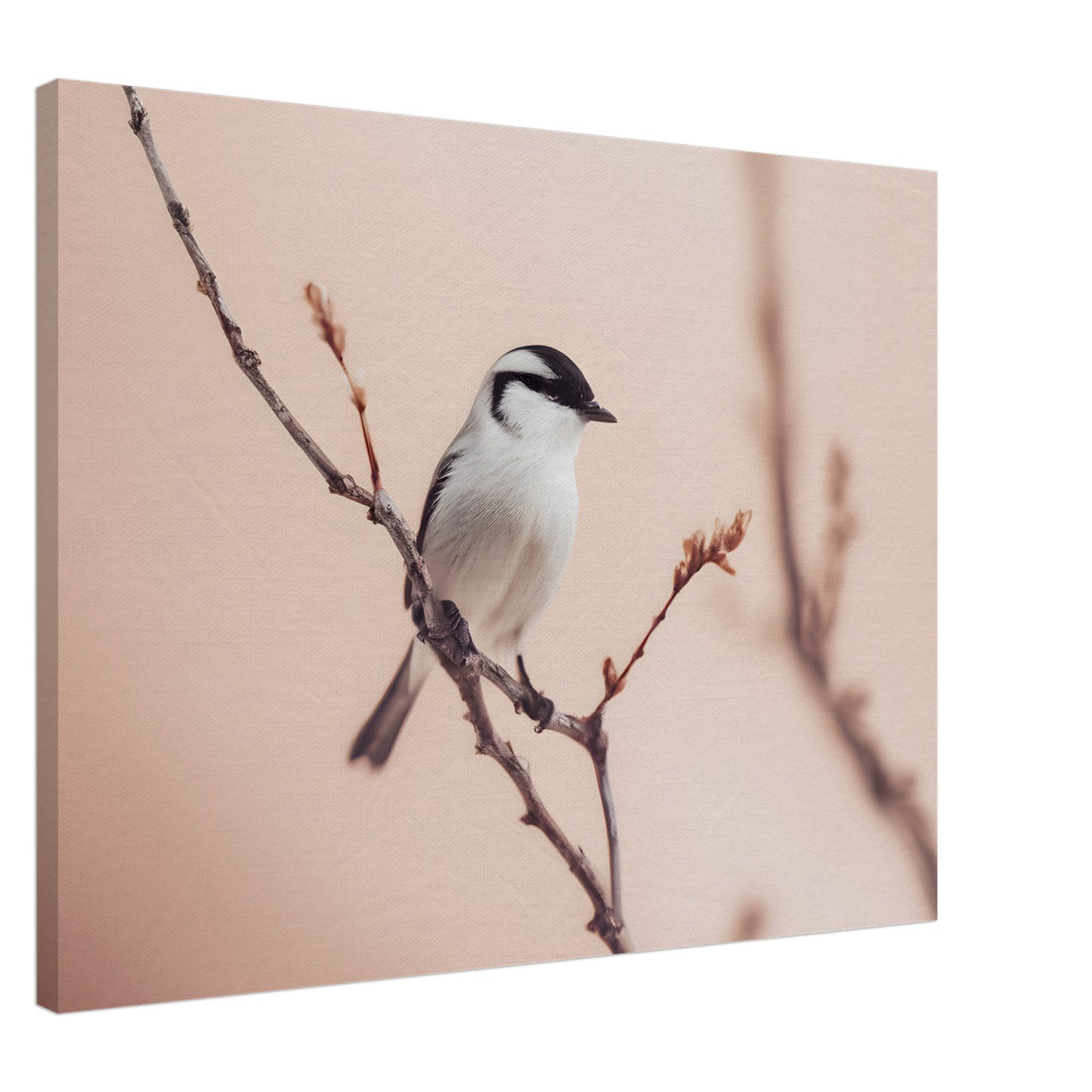 Whispers of Serenity: Captivating Bird Canvas Horizontal Artwork