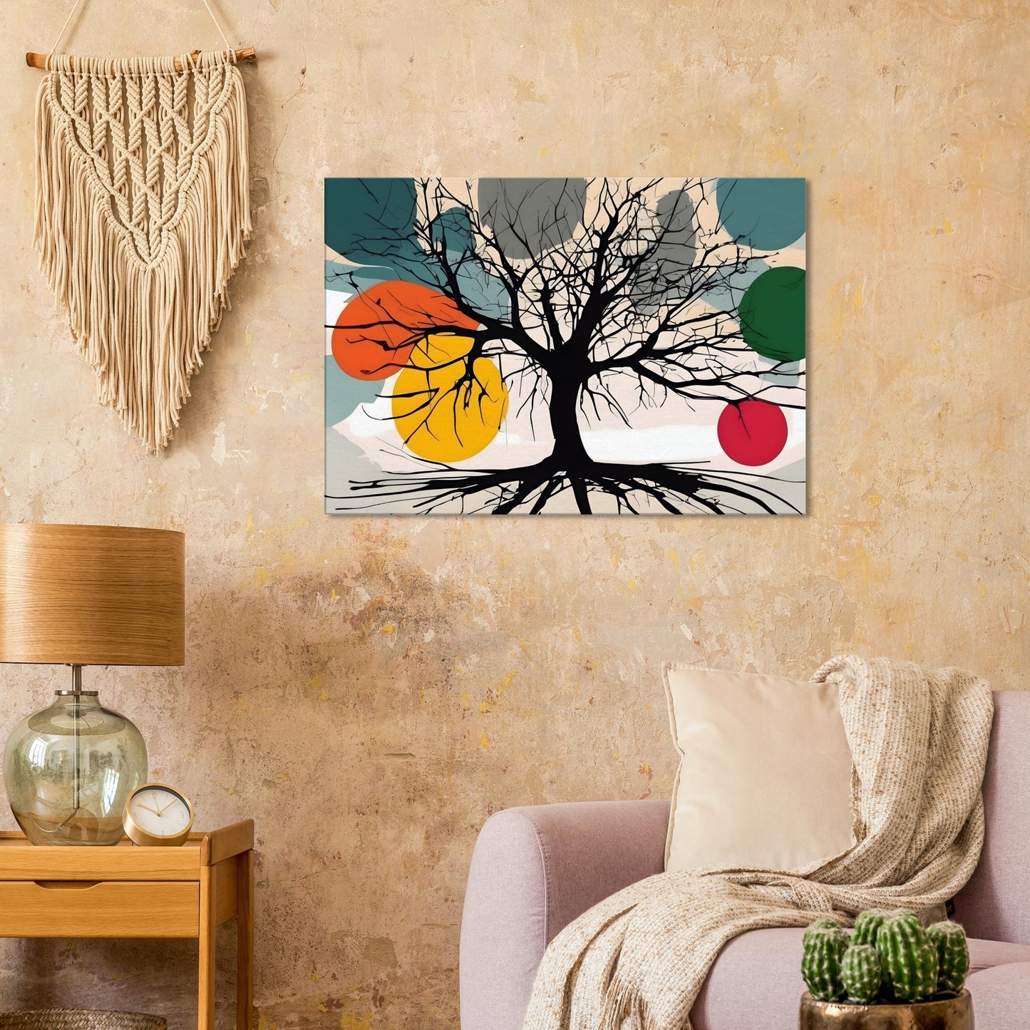 Roots of Serenity - Minimalist Abstract Wall Art