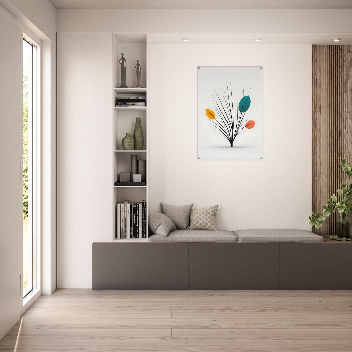 Acrylic glass wall art, Acrylic Print With Nature-Inspired Design