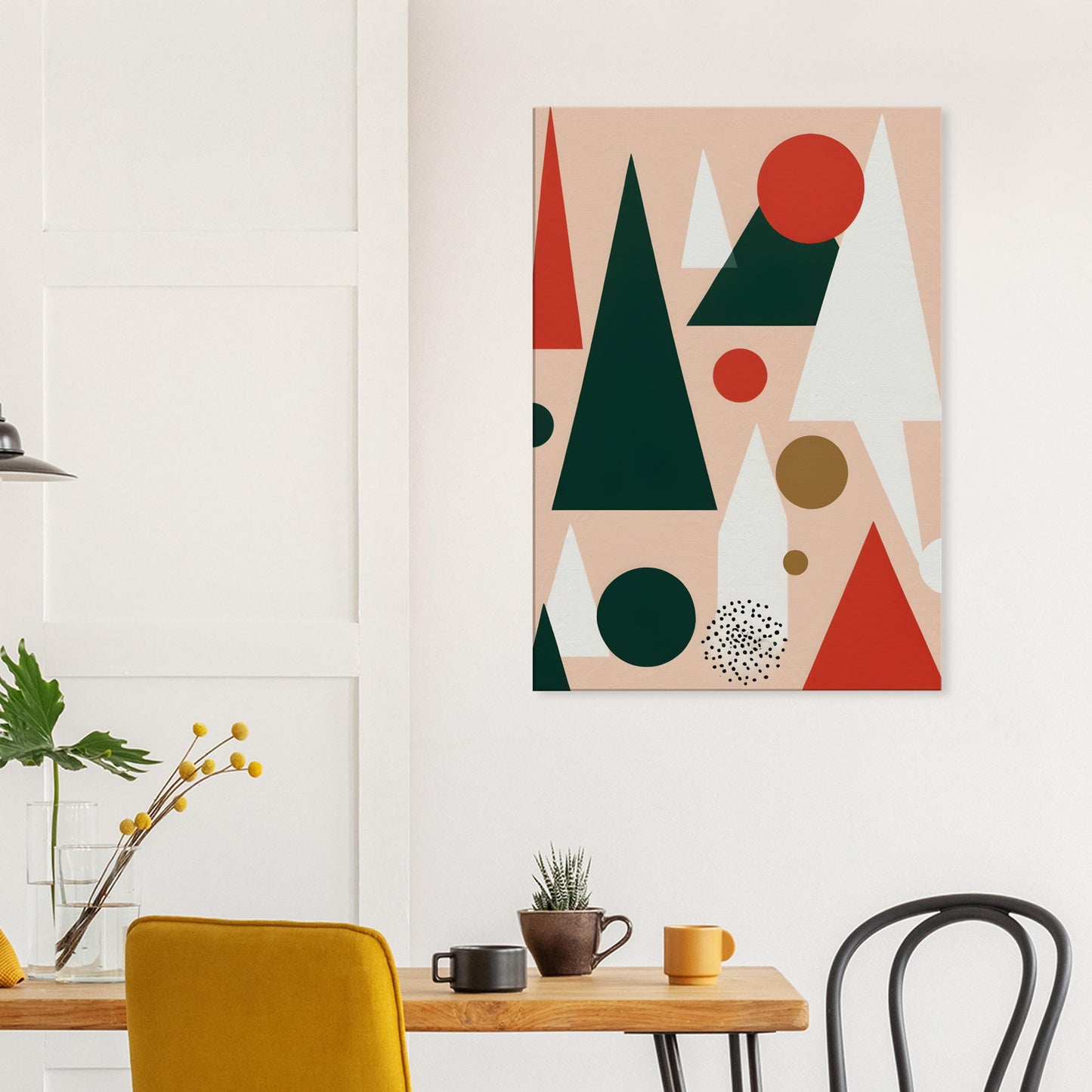 Playful Forest - Minimalist Abstract Christmas Art for Home