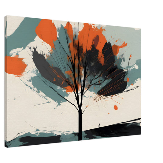 Ember Tree - Minimalist Abstract Wall Art