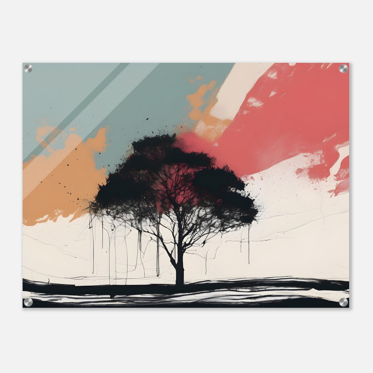 Tree Serenity - Minimalist Abstract Wall Art