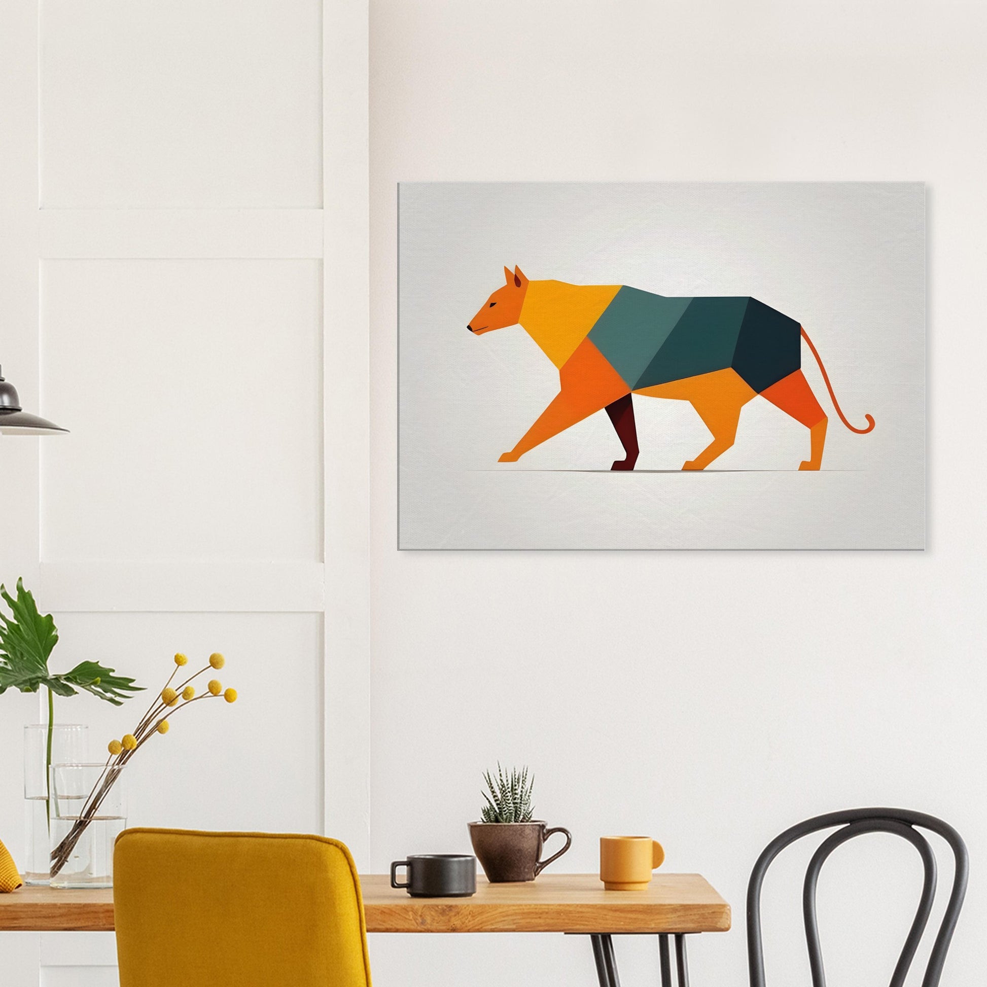 Harmonic Canine - Minimalist Abstract Wall Art for Dog Lovers