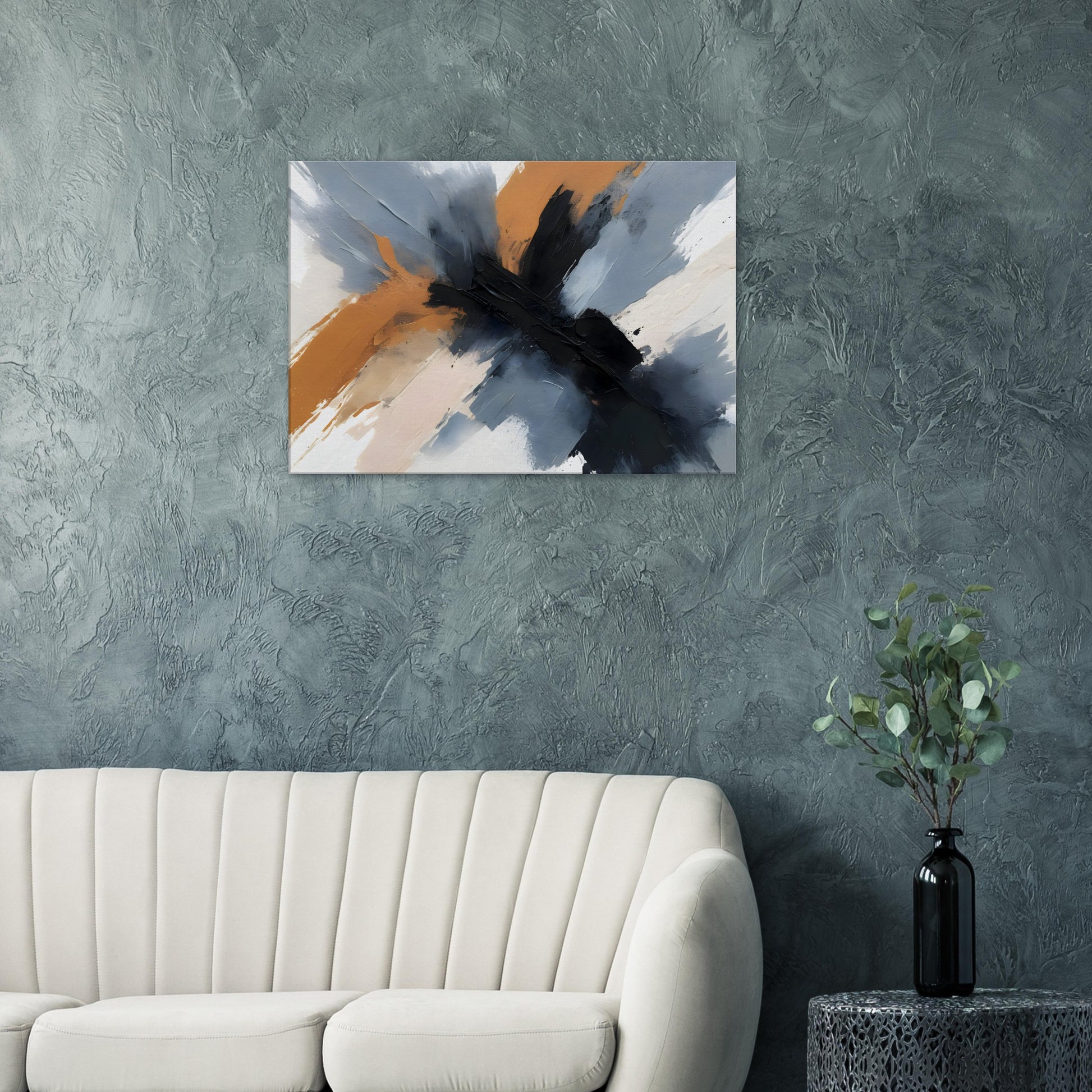 Elegant Chaos: Abstract Minimalist Canvas Art