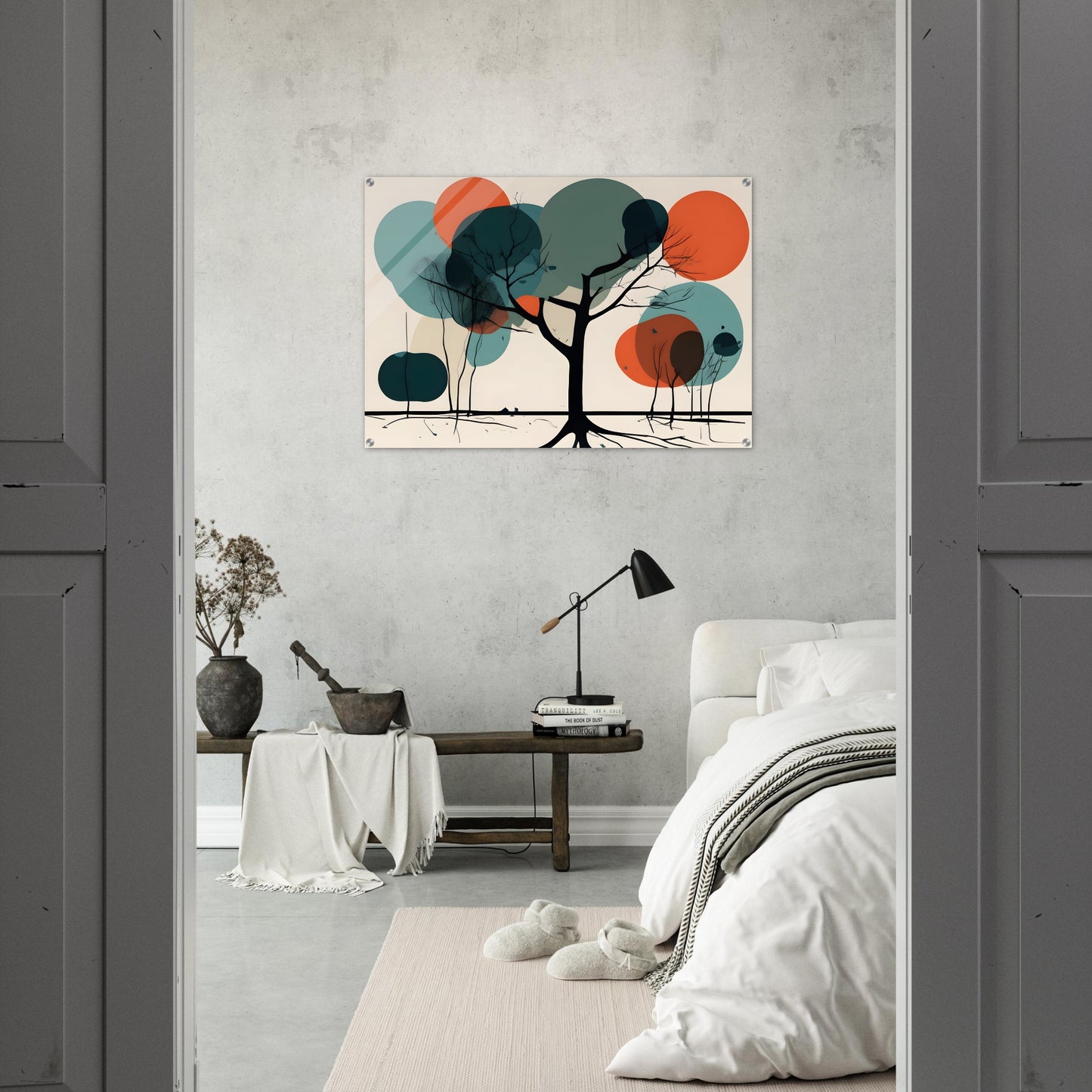 Serene Tree - Minimalist Abstract Acrylic Wall Art