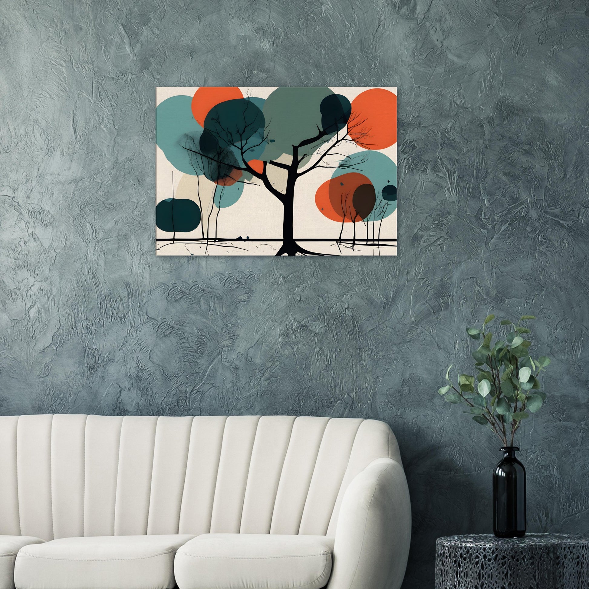 Serene Tree - Minimalist Abstract Wall Art