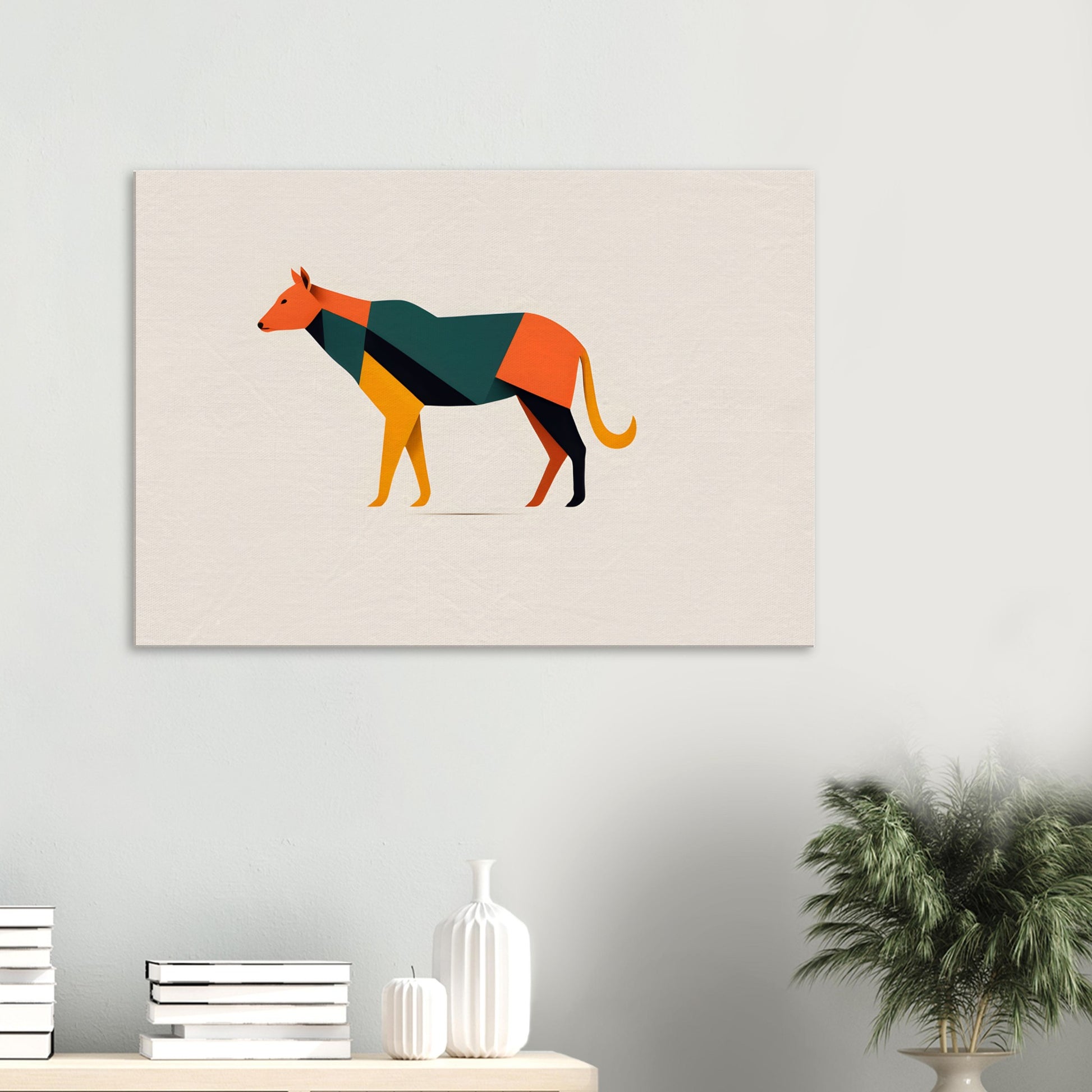 Colorful Canine - Minimalist Abstract Wall Art