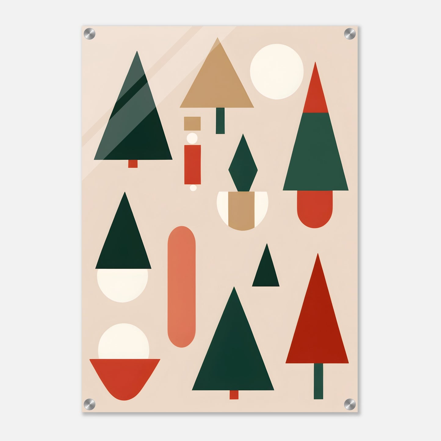 Minimalist Christmas - Abstract Holiday Wall Art