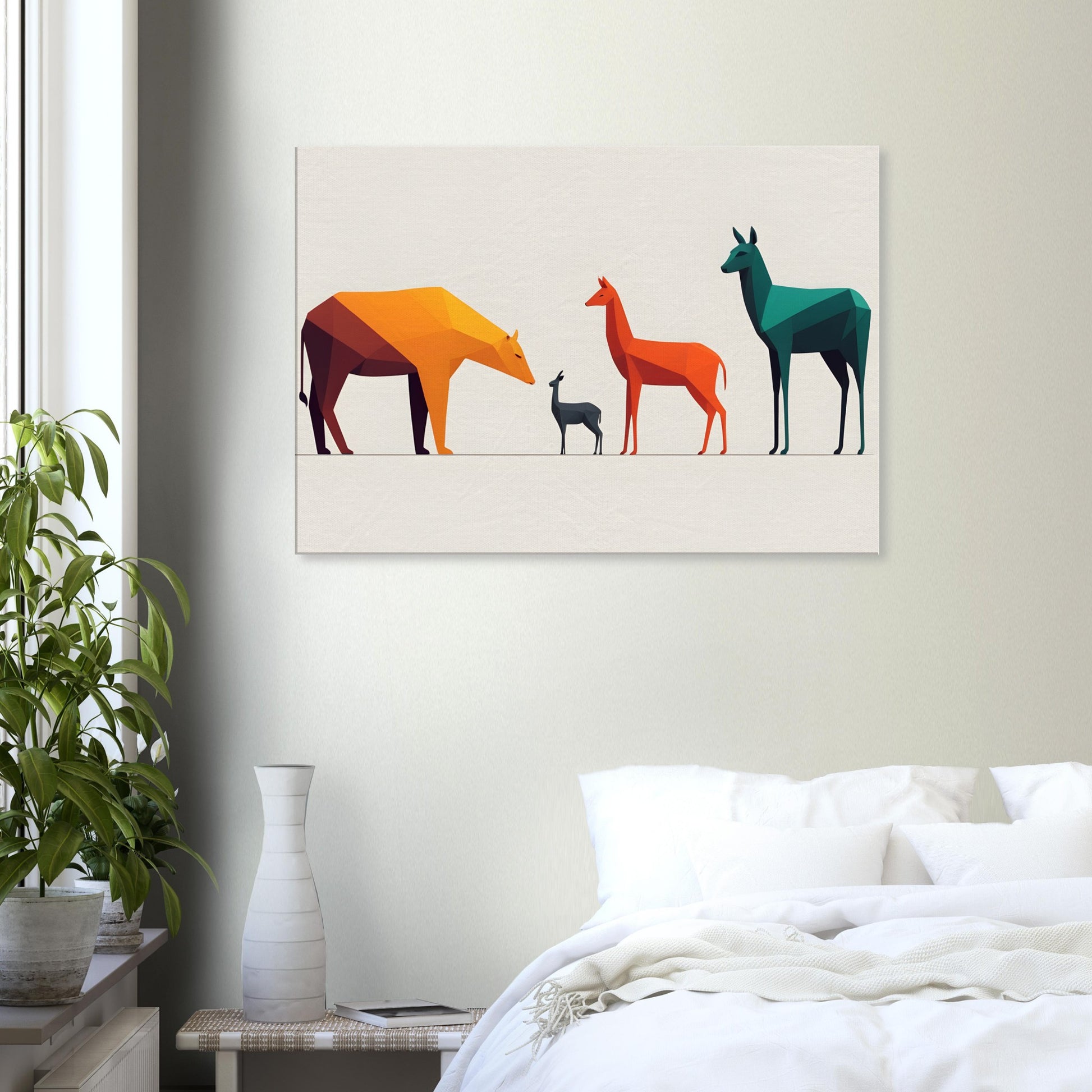 Wildlife Symphony - Abstract Animal Canvas Print