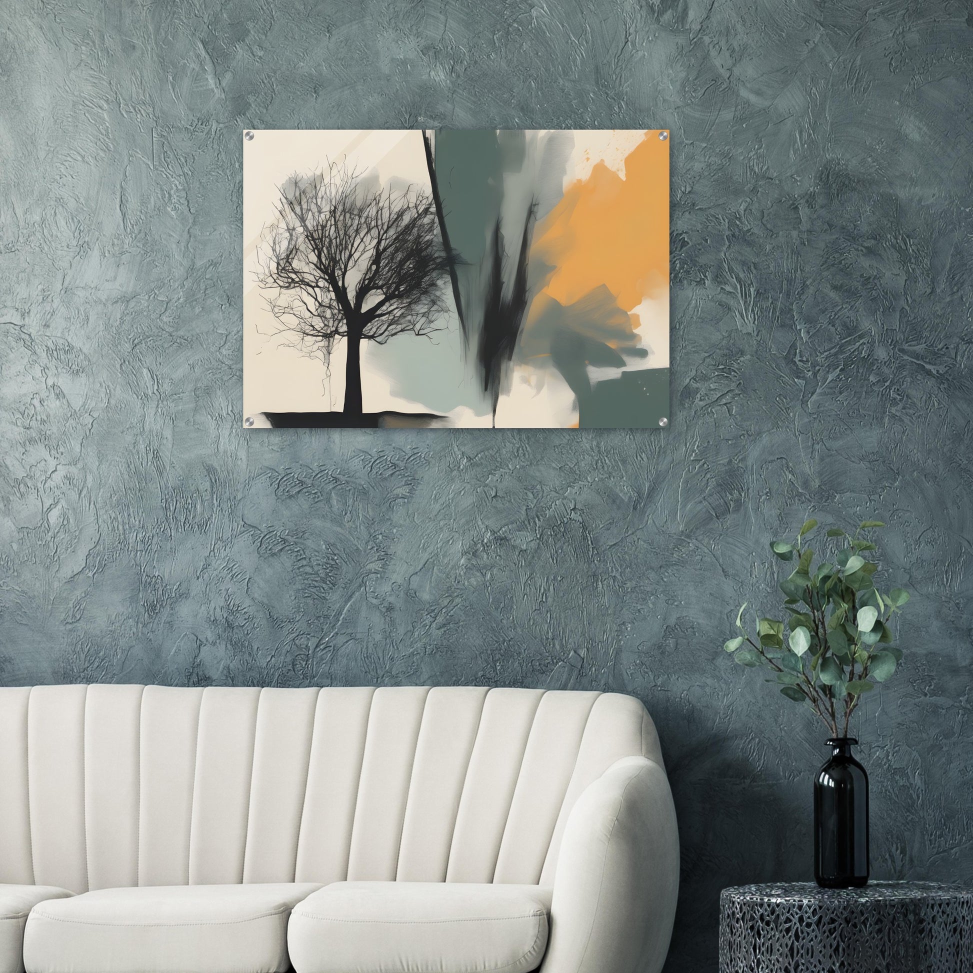 Whimsical Tree - Minimalist Abstract Acrylic Print for Home Decor