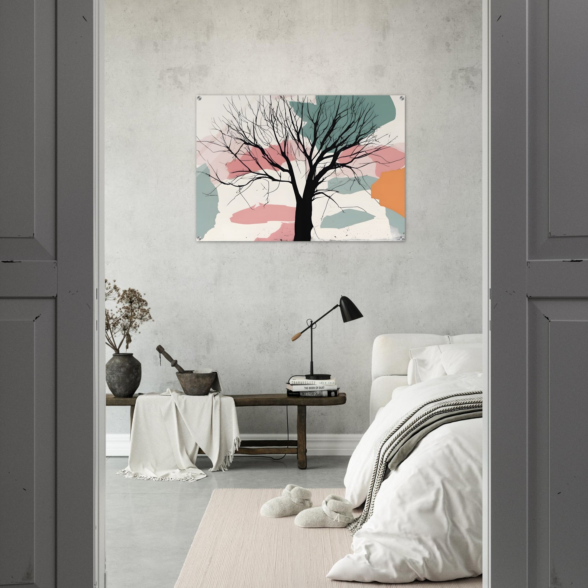 Tree Essence: Minimalist Abstract Wall Art