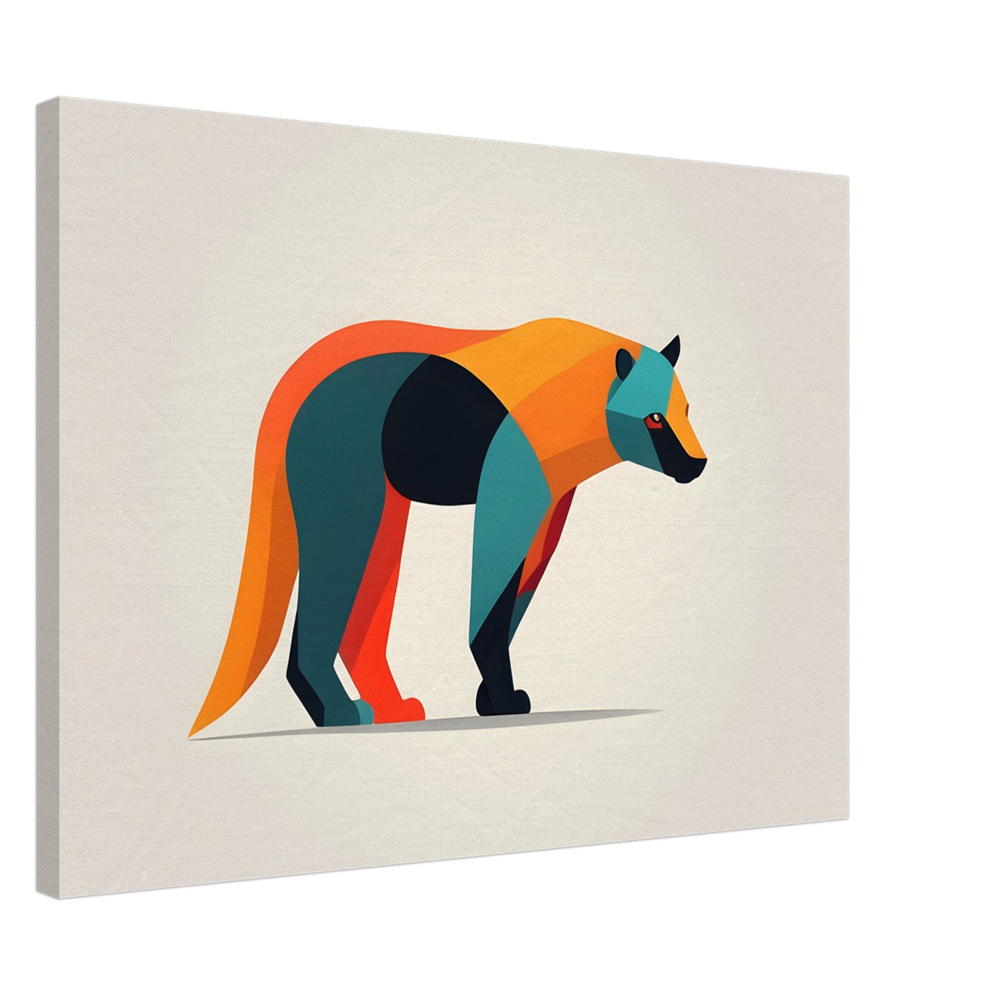 Bear Essence - Bold Minimalist Abstract Art Print