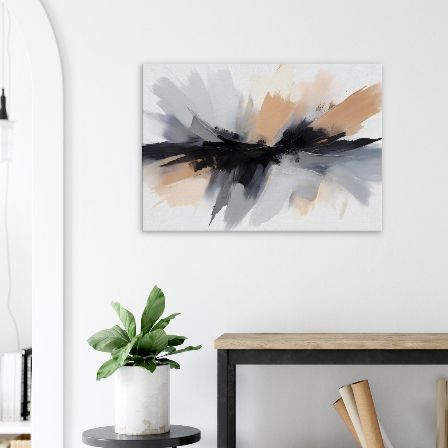 Elegant Euphoria: Abstract Minimalist Canvas Art