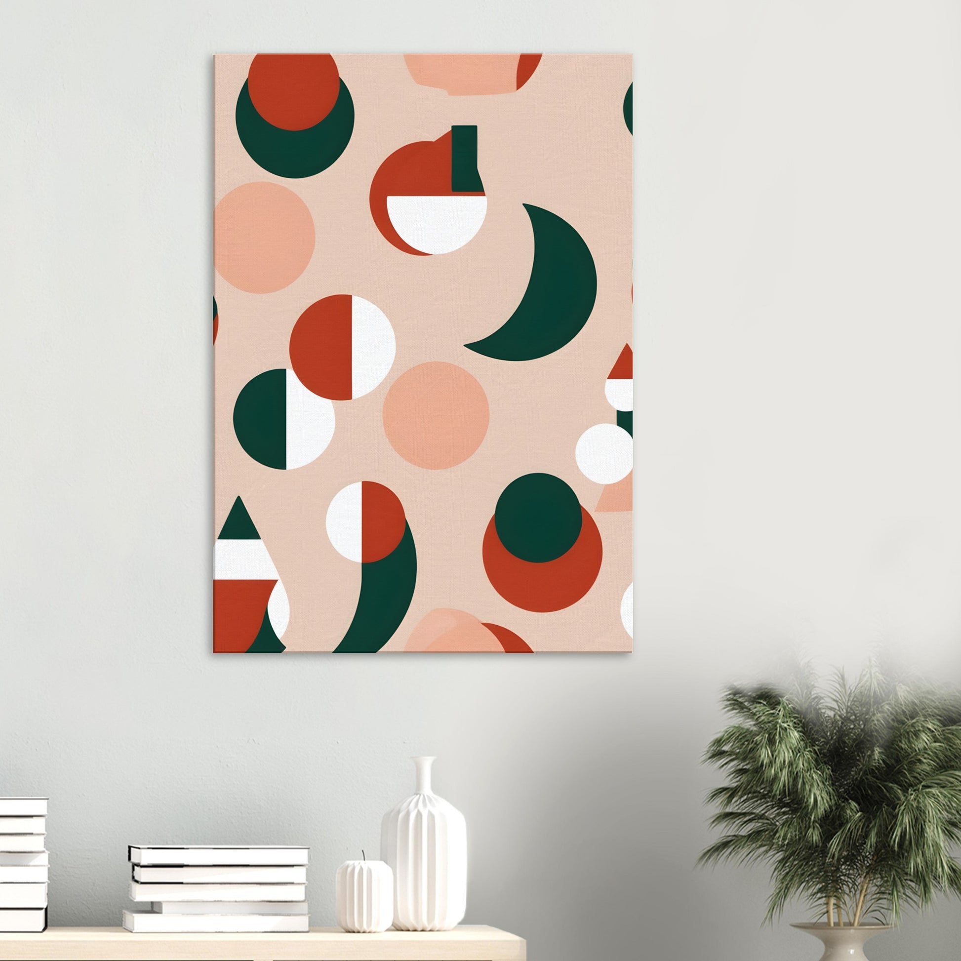 Harmonious Christmas - Minimalist Abstract Wall Art for Holiday Décor