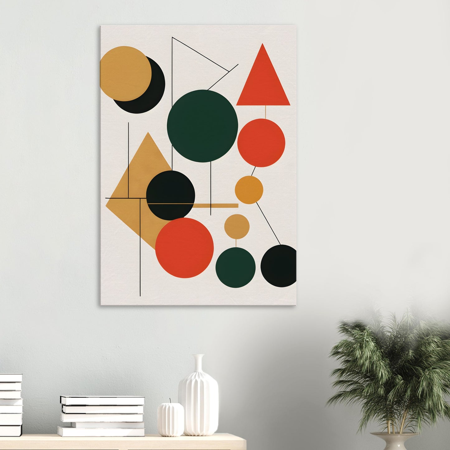 Harmonious Geometry - Minimalist Abstract Christmas Decor