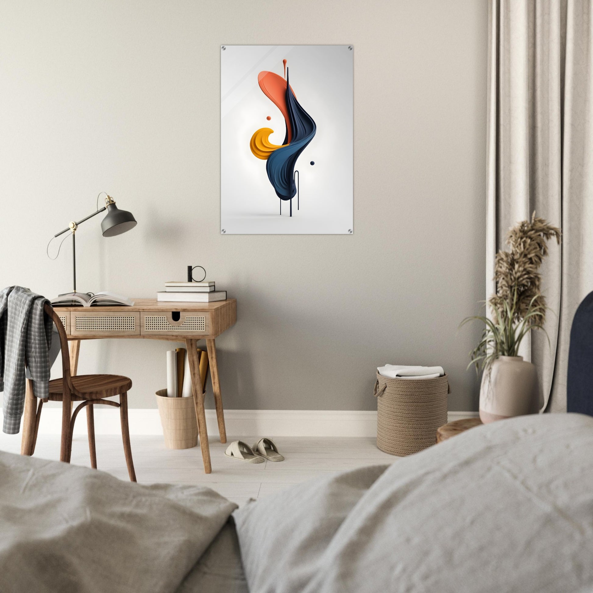 Elevate Your Space with Minimalist Abstract Acrylic Print Art