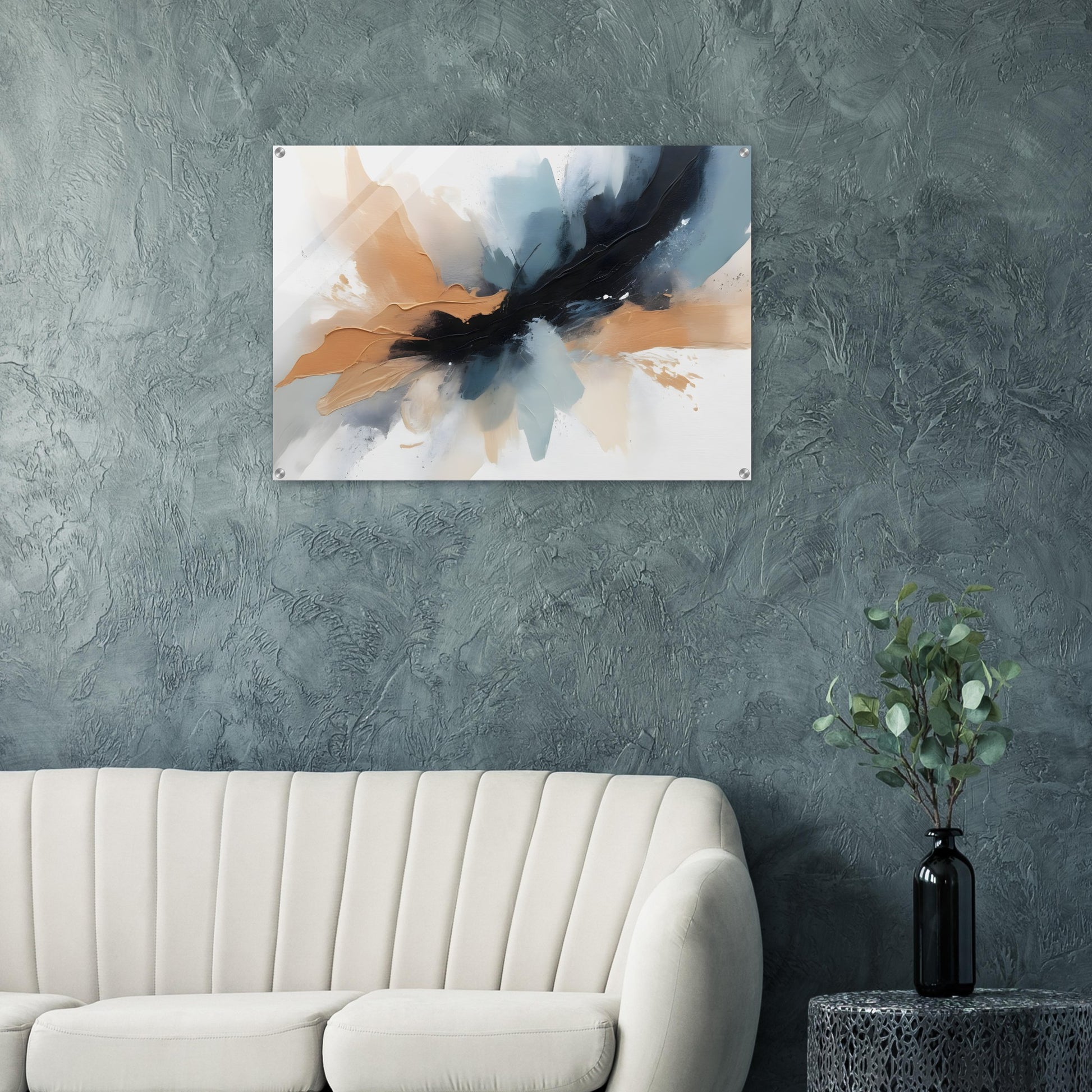 Captivating Splendor: Minimalist Abstract Acrylic Art