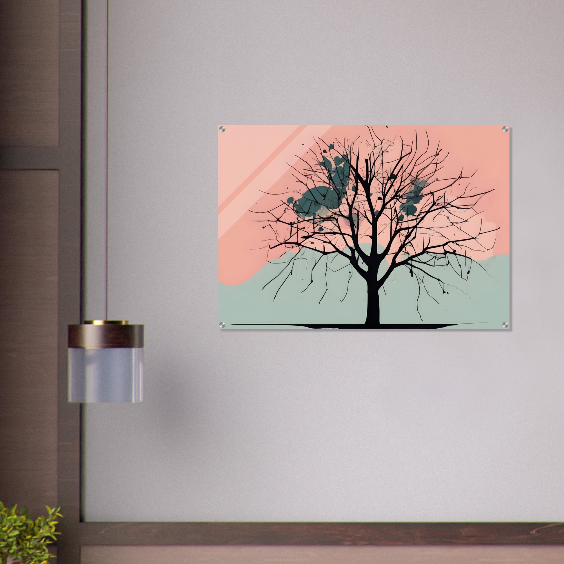 Solitude - Minimalist Black Tree Abstract Wall Art