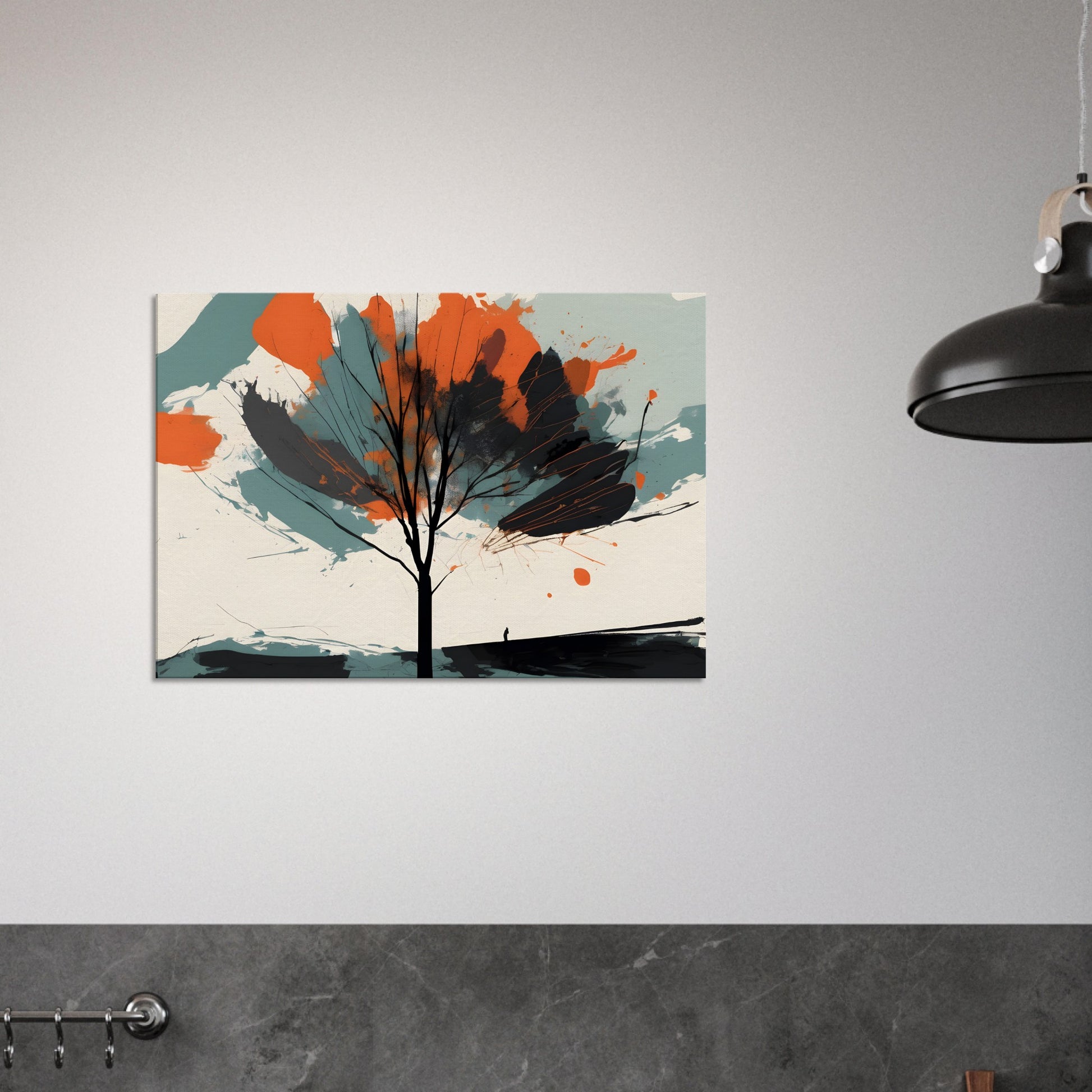 Ember Tree - Minimalist Abstract Wall Art