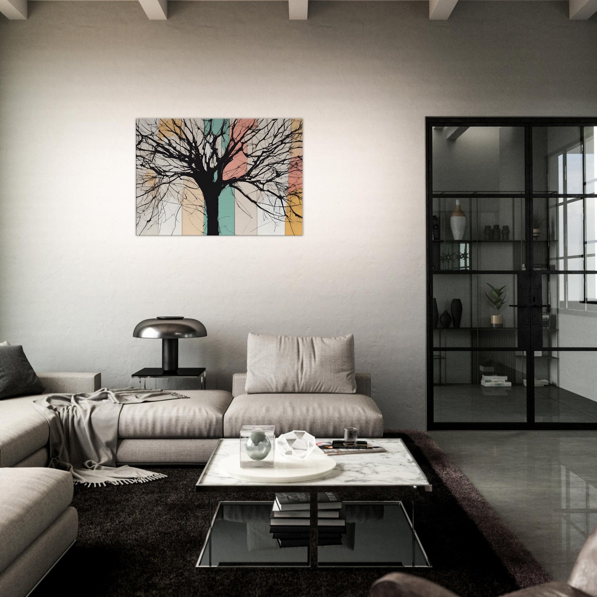 Branches - Minimalist Abstract Tree Canvas Art