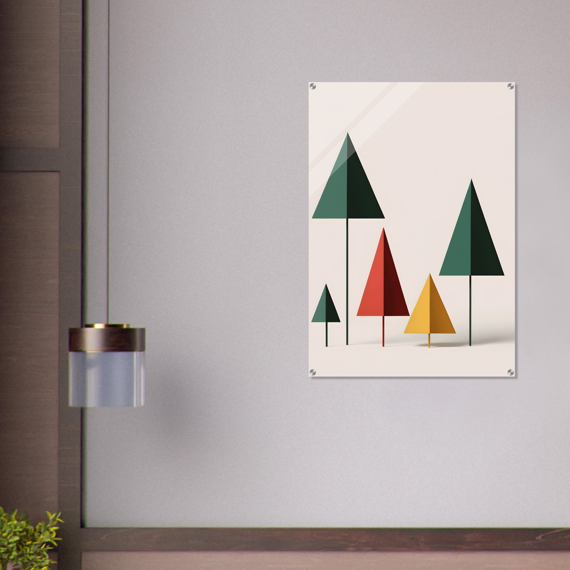 Christmas Trees - Minimalist Acrylic Wall Art