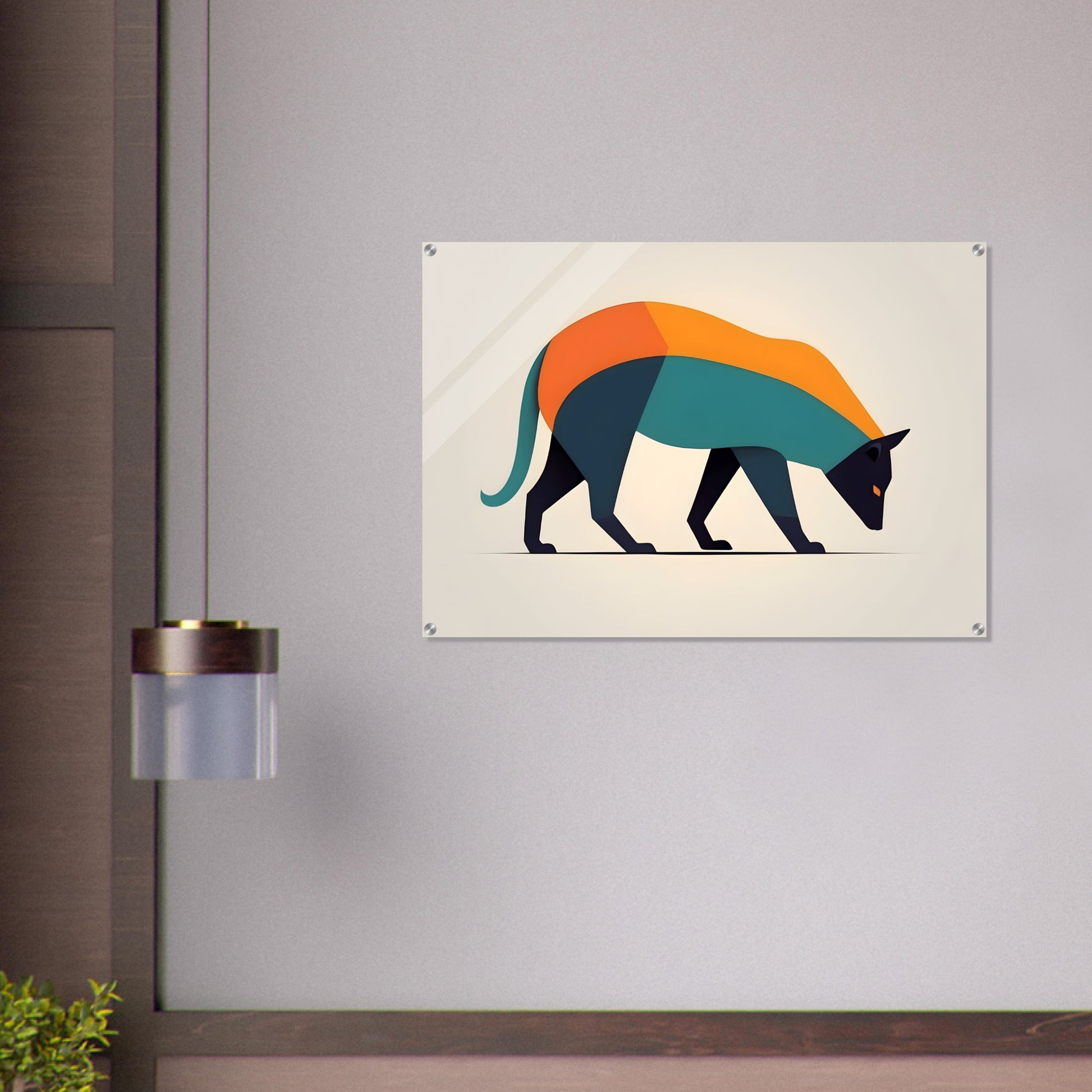 Colorful Geometry - Abstract Animal Wall Art Print