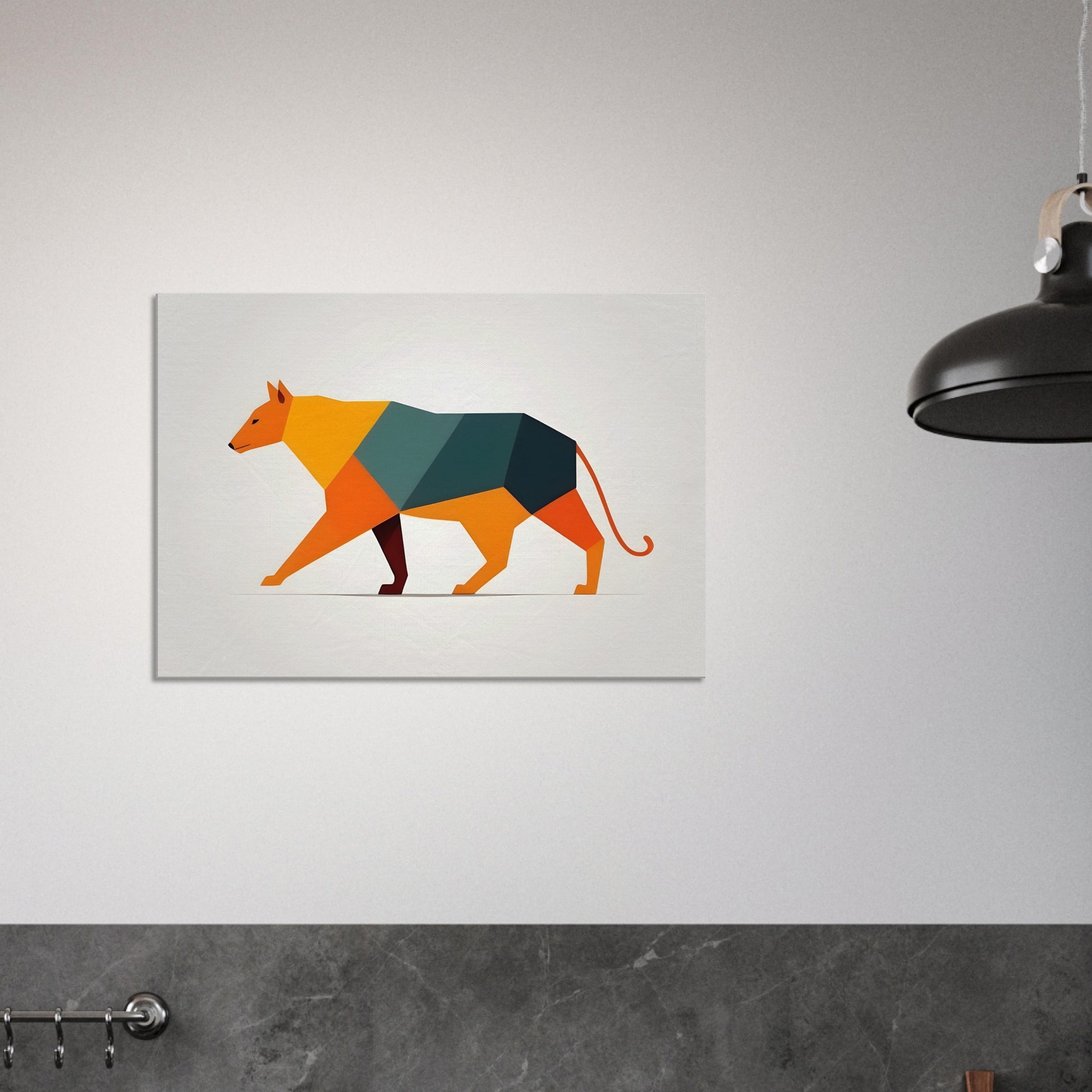 Harmonic Canine - Minimalist Abstract Wall Art for Dog Lovers