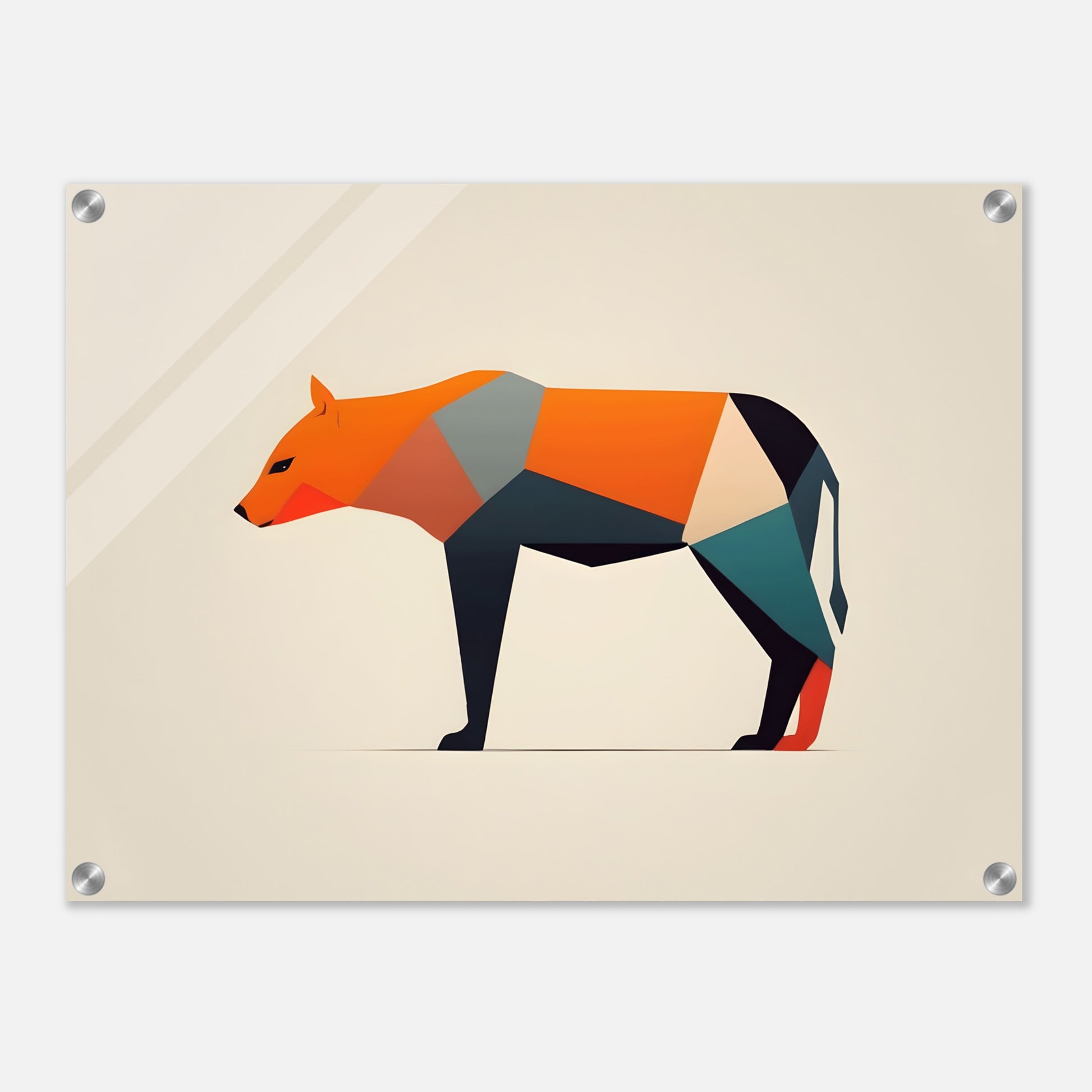 Facet - Vibrant Minimalist Abstract Animal Art