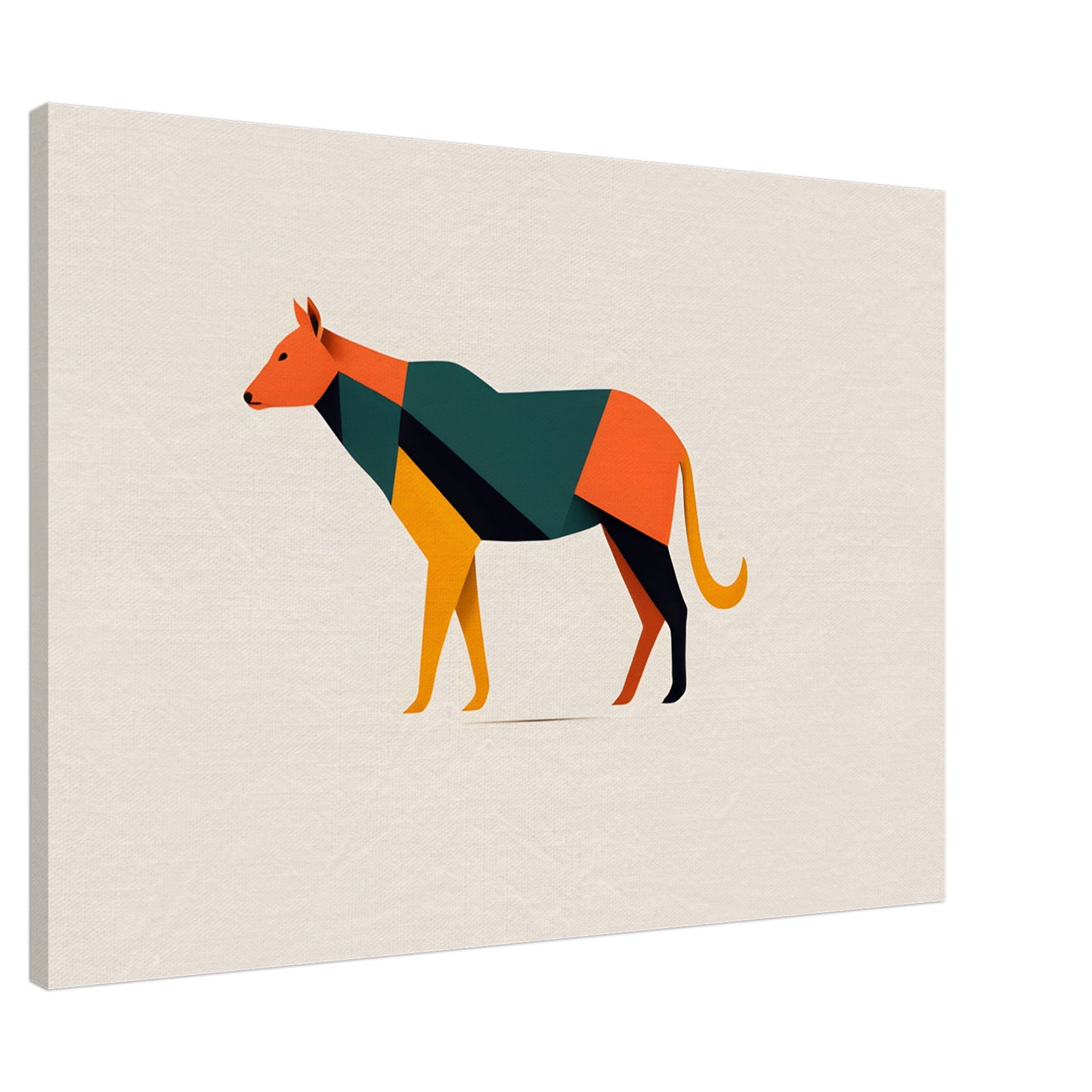 Colorful Canine - Minimalist Abstract Wall Art