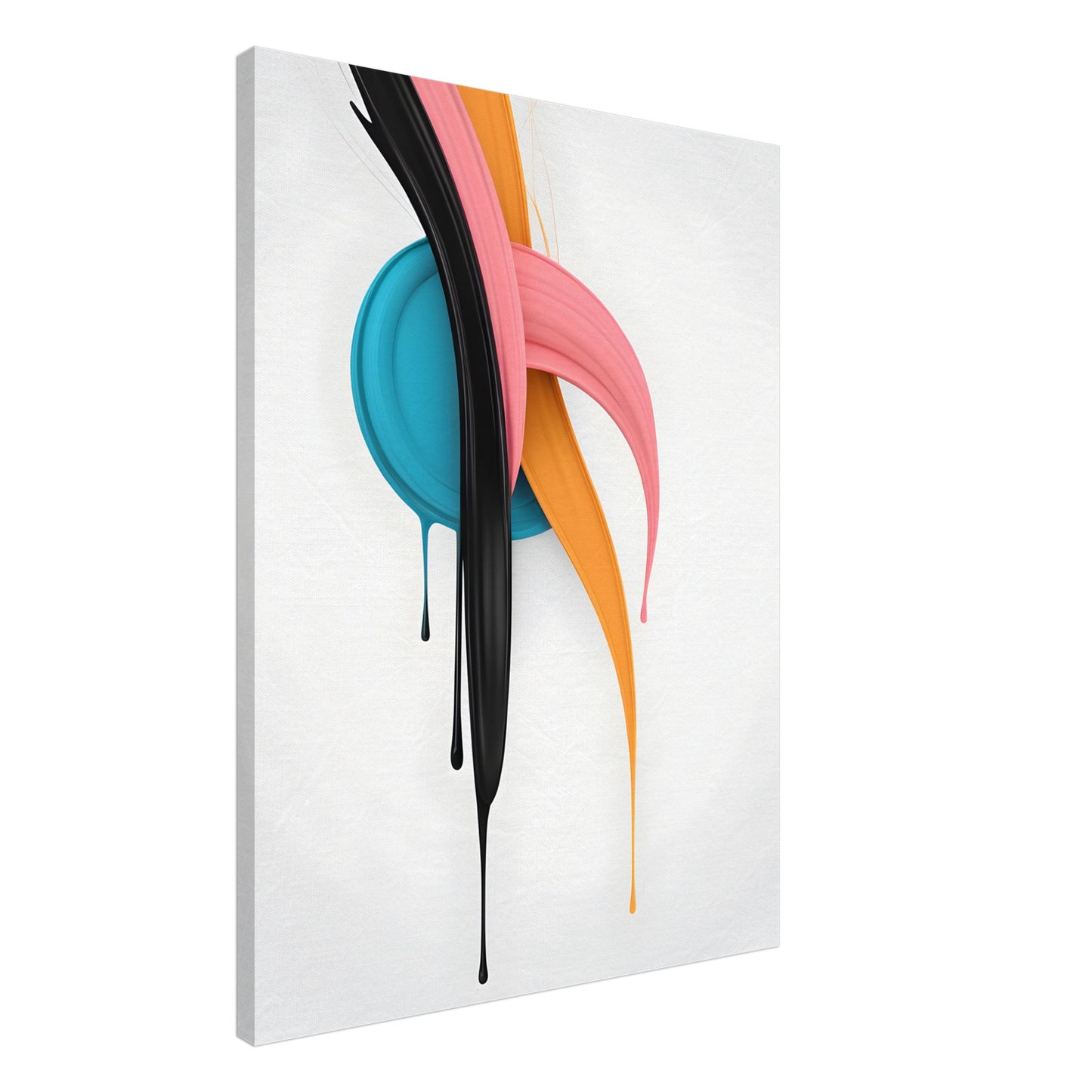 Vibrant Minimalist Abstract Wall Art Canvas Print