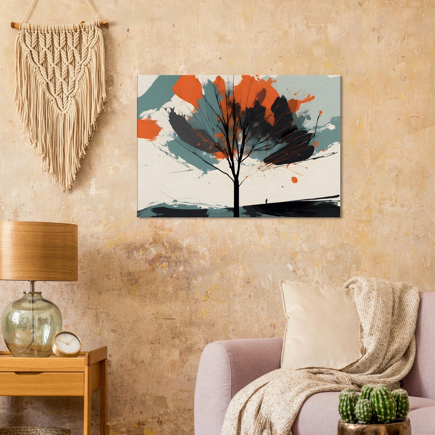 Ember Tree - Minimalist Abstract Wall Art