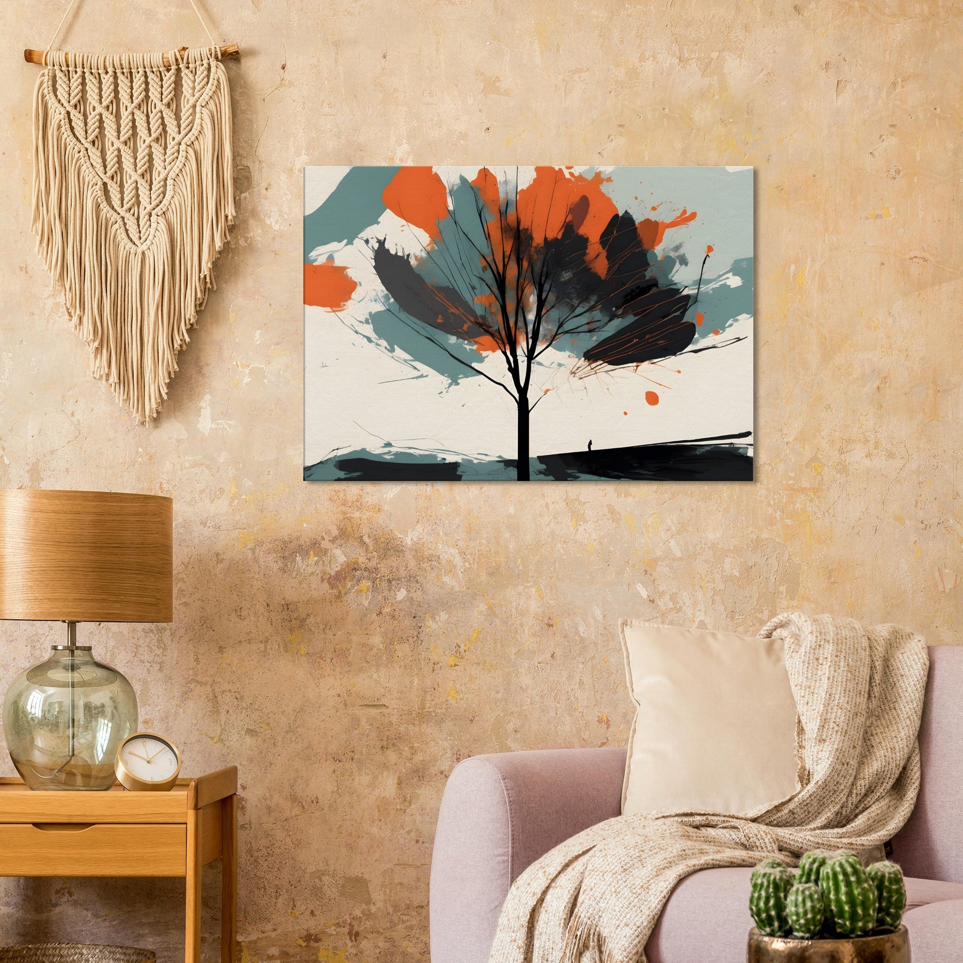 Ember Tree - Minimalist Abstract Wall Art