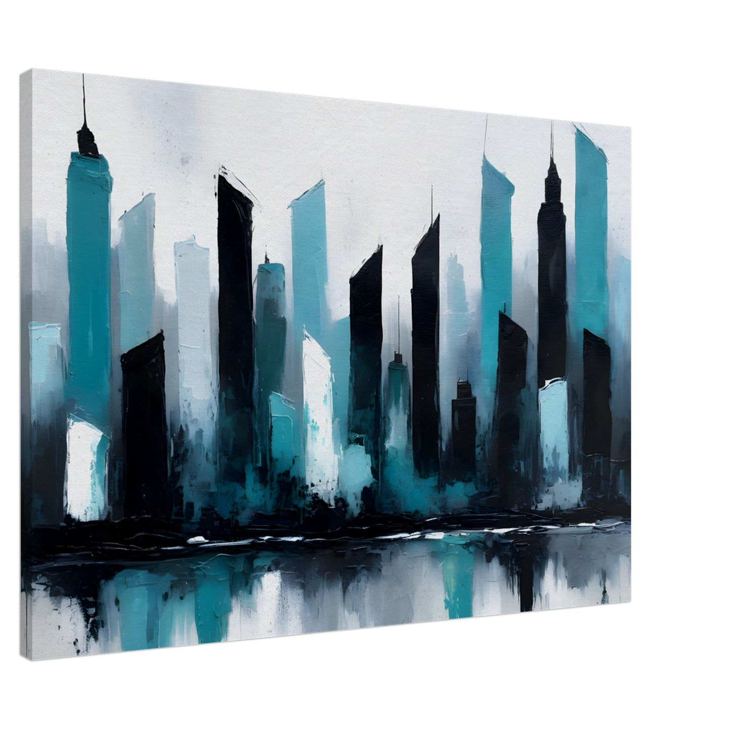 Dreamscape Urban Canvas - Abstract Skyline Art