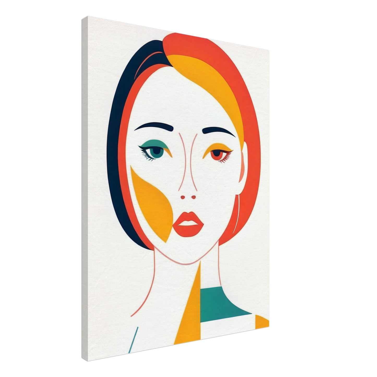 Expression - Bold Minimalist Abstract Portrait Art