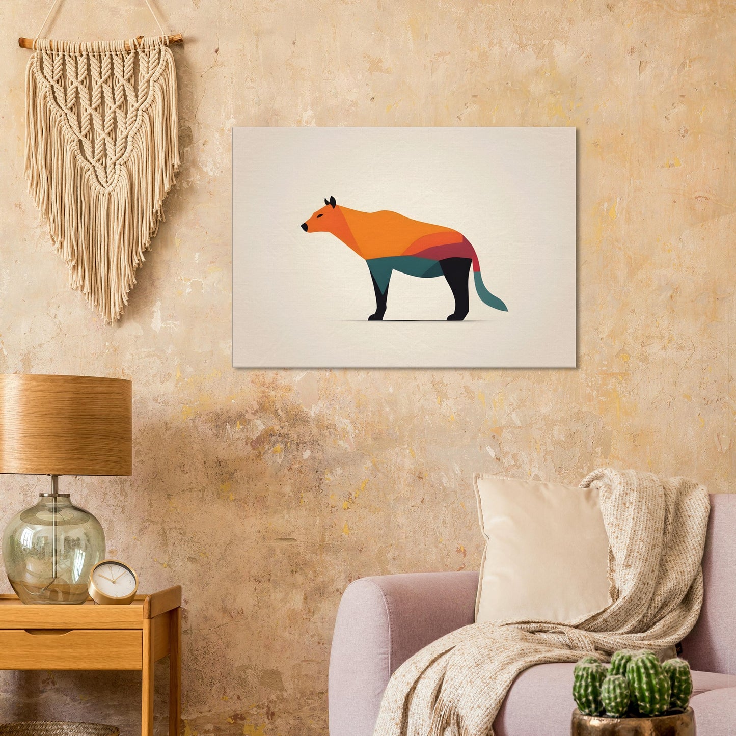 Harmony - Vibrant Abstract Animal Canvas Art