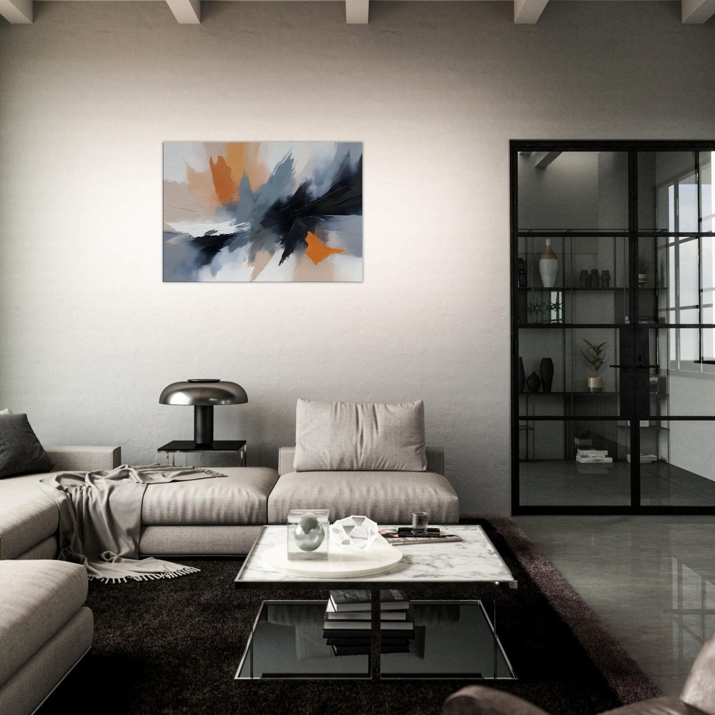 Majestic Serenity: Abstract Minimalist Wall Art